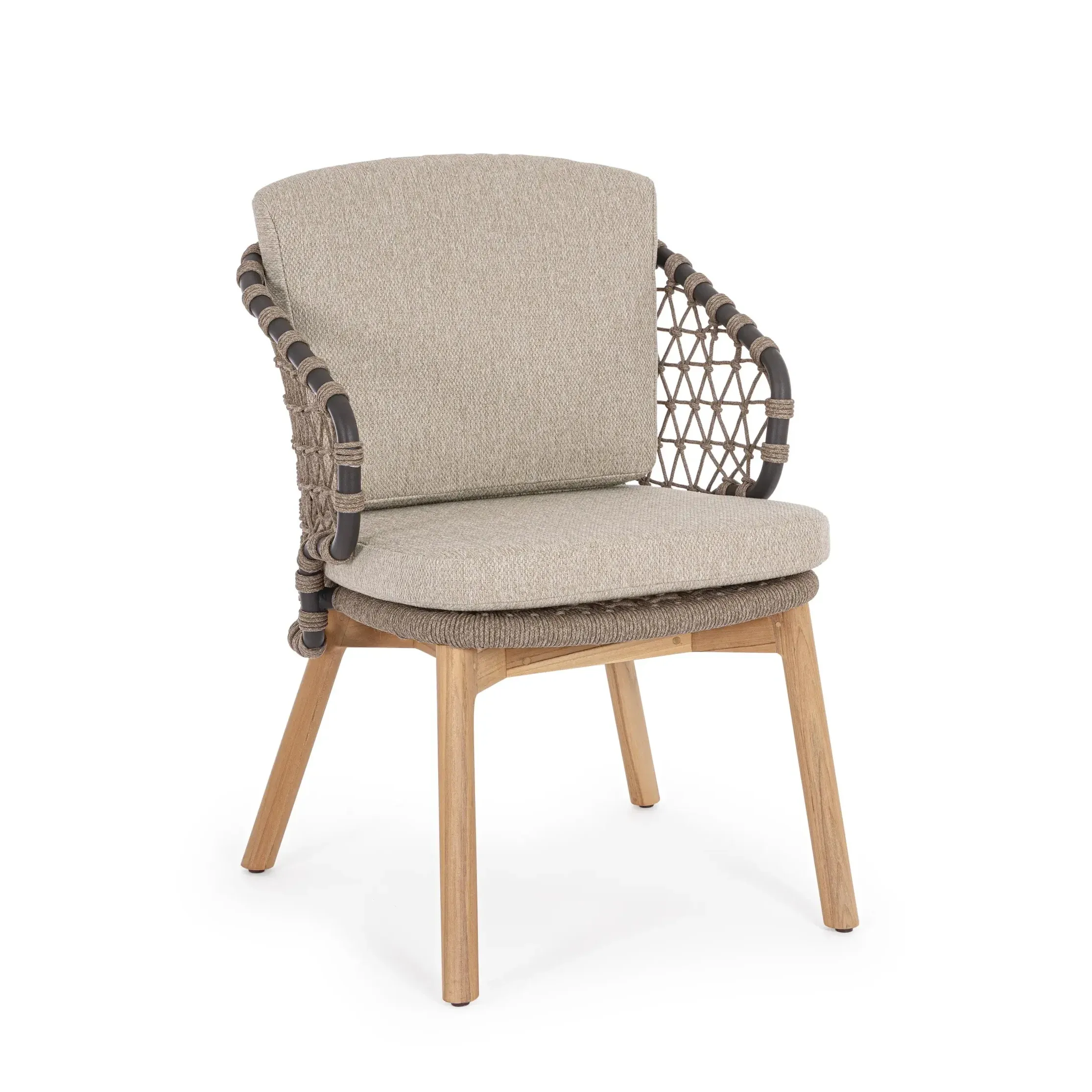 Bolzano Emilia Krzesło ogrodowe  beżowe aluminiowe