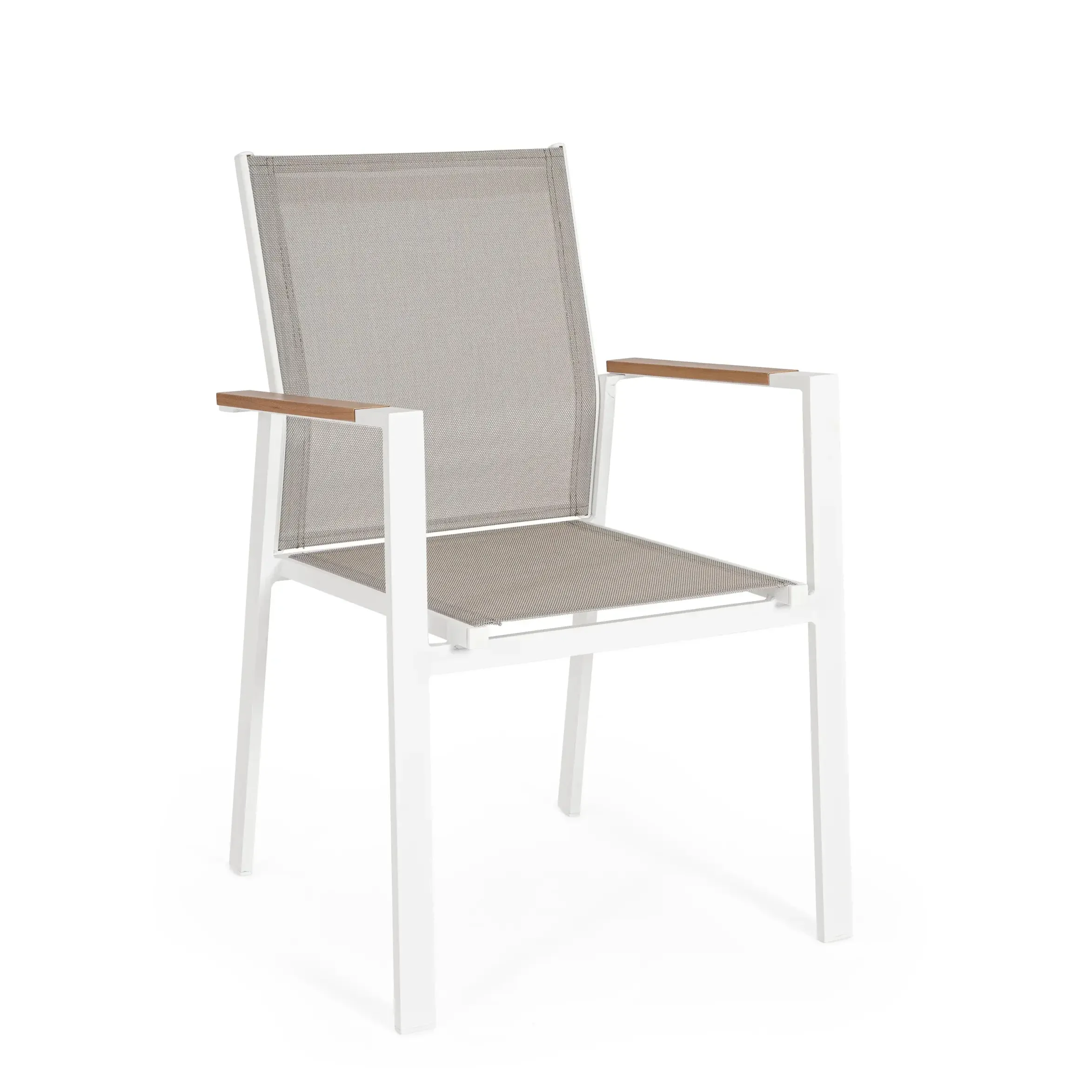 Bolzano Habano Krzesło ogrodowe  białe aluminiowe