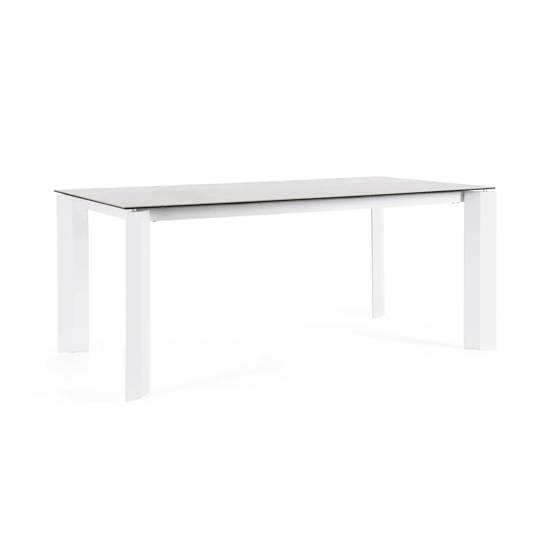 Bolzano Otis Stół ogrodowy 180x95 biały aluminiowy