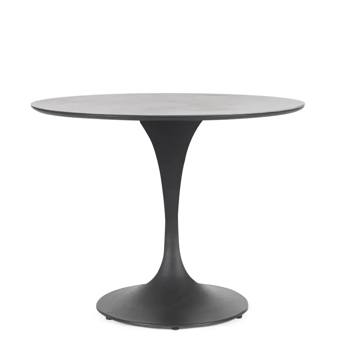 Bolzano Azano Stół okrągły Ø90 czarny aluminiowy