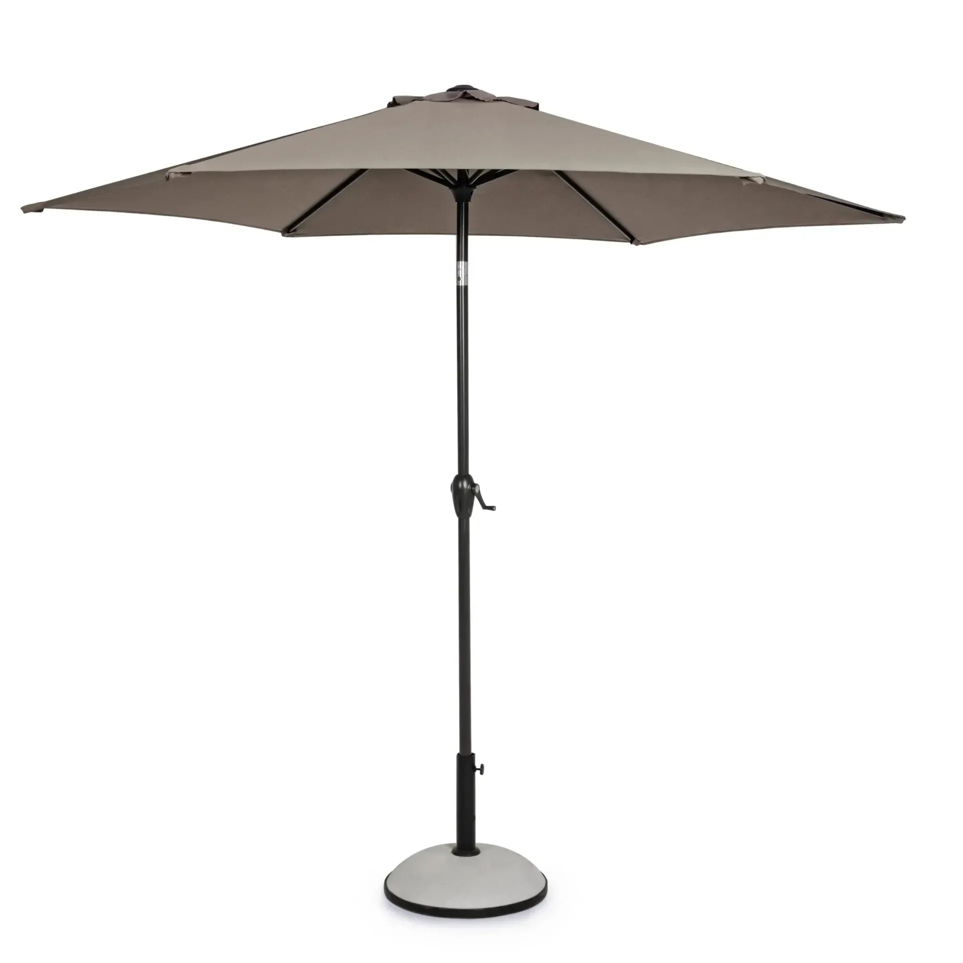 Bolzano Katan Parasol ogrodowy okrągły 270x235 taupe aluminiowy