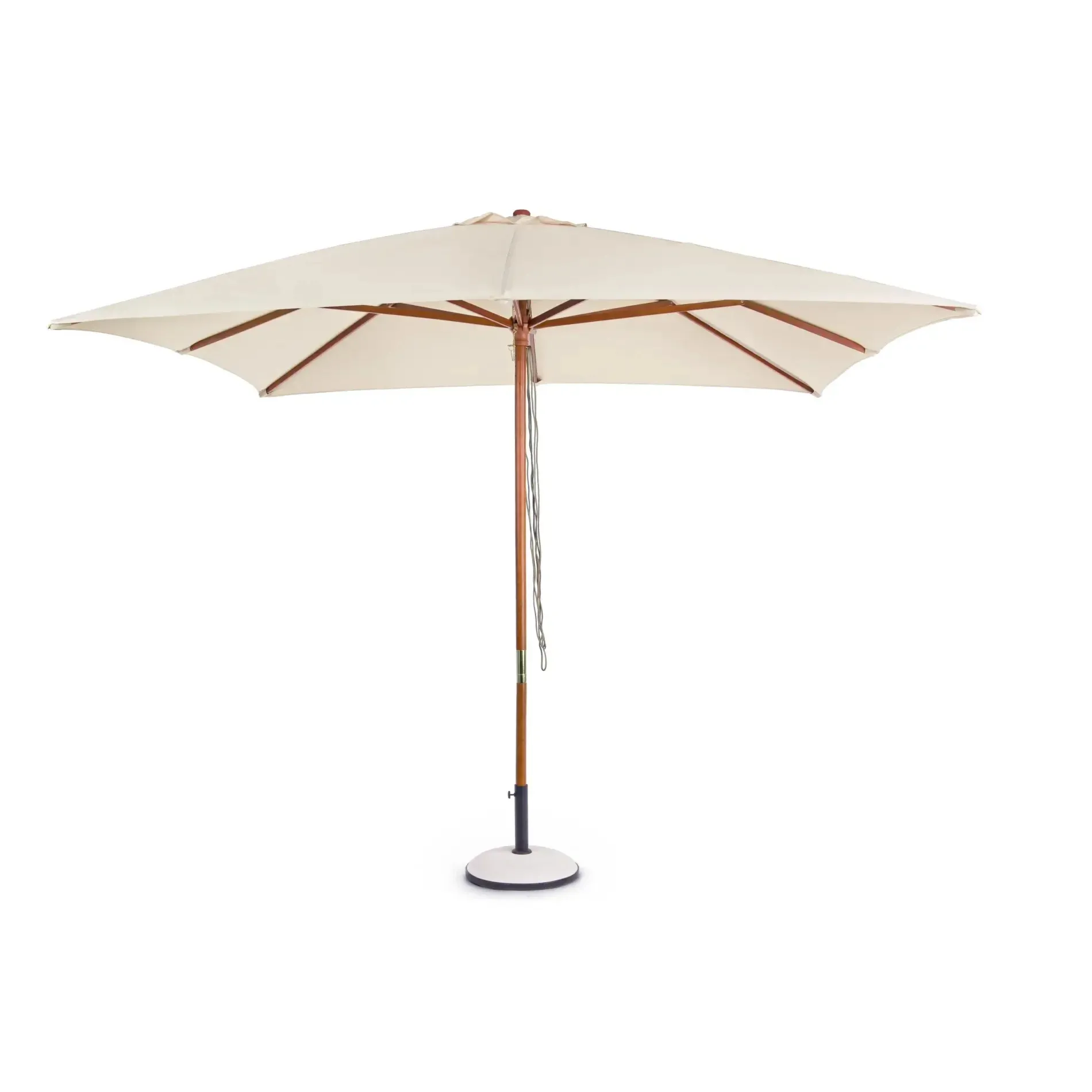 Bolzano Serena Parasol ogrodowy kwadratowy 300x300 kremowy drewniany