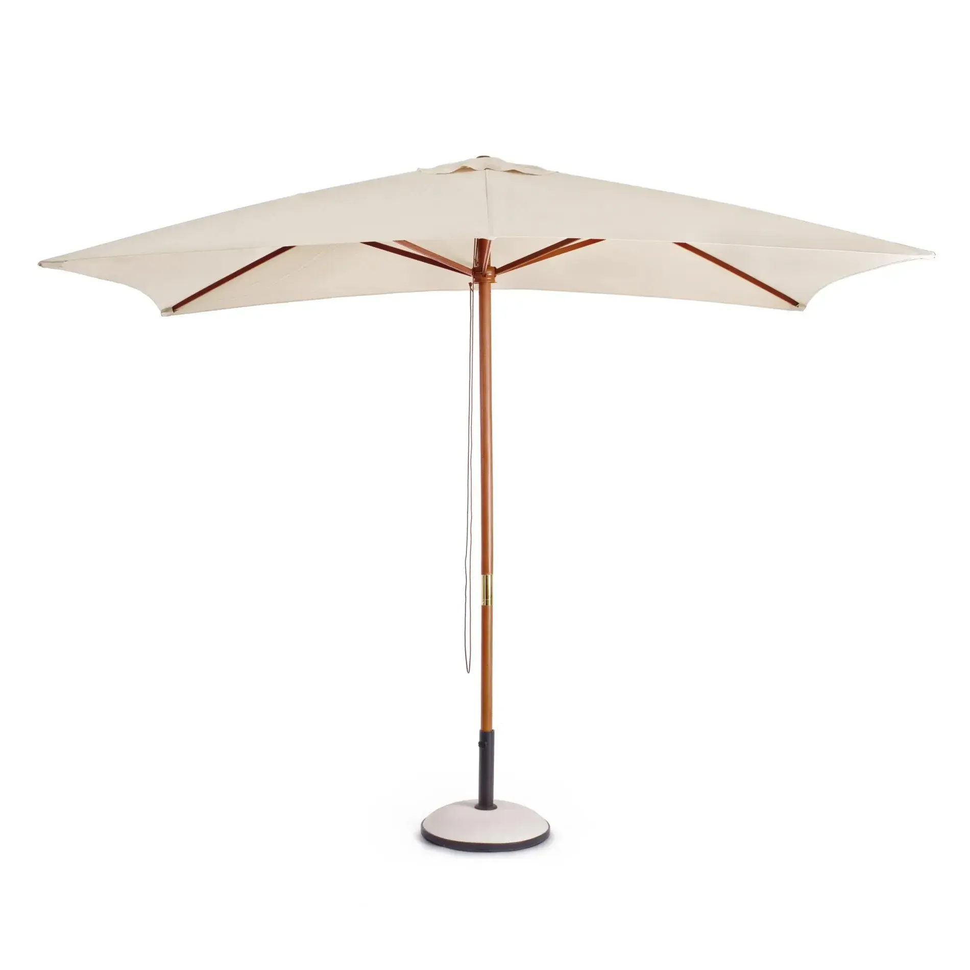 Bolzano Serena Parasol ogrodowy prostokątny 300x200 kremowy drewniany