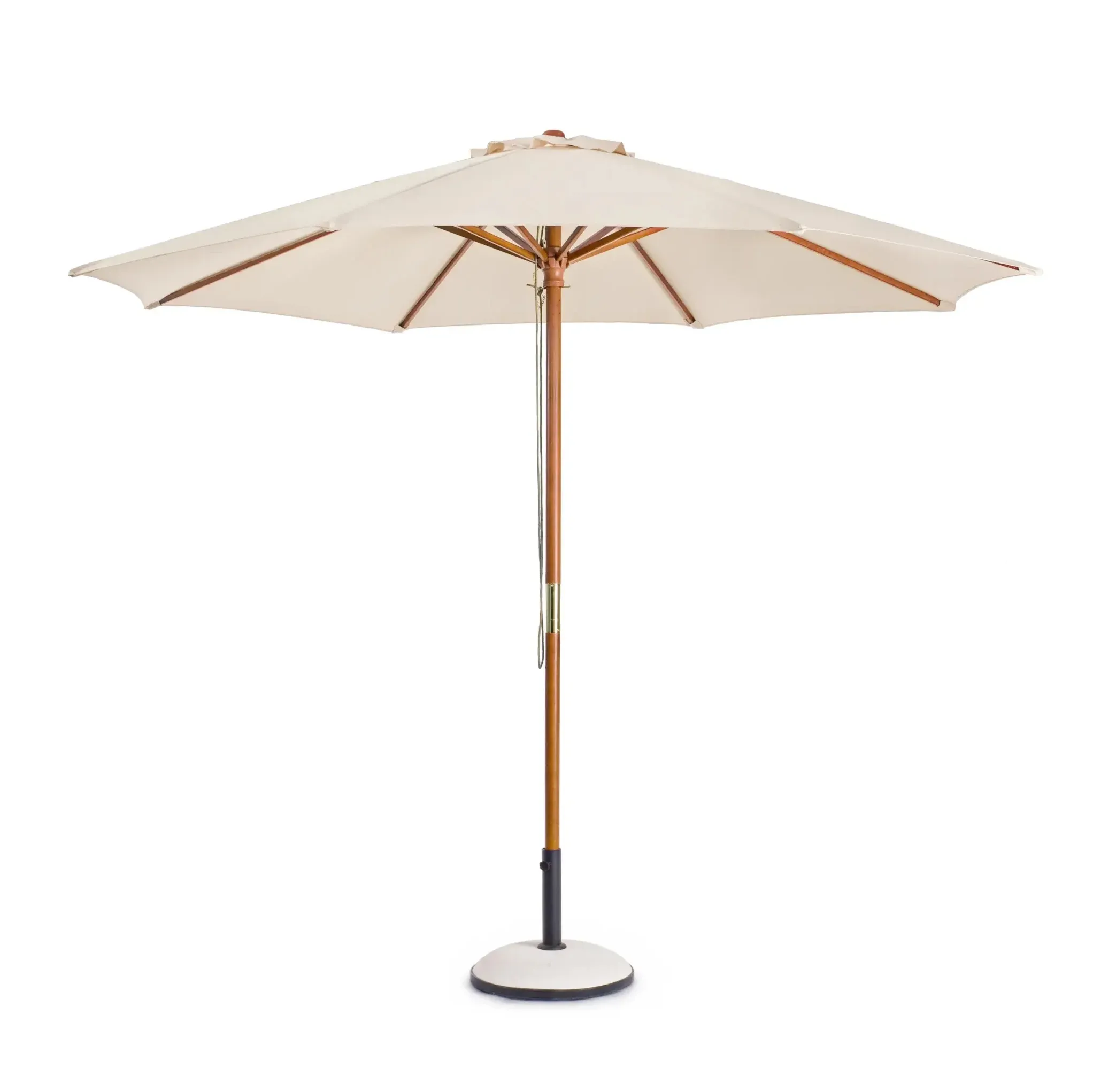 Bolzano Serena Parasol ogrodowy okrągły Ø300 kremowy drewniany