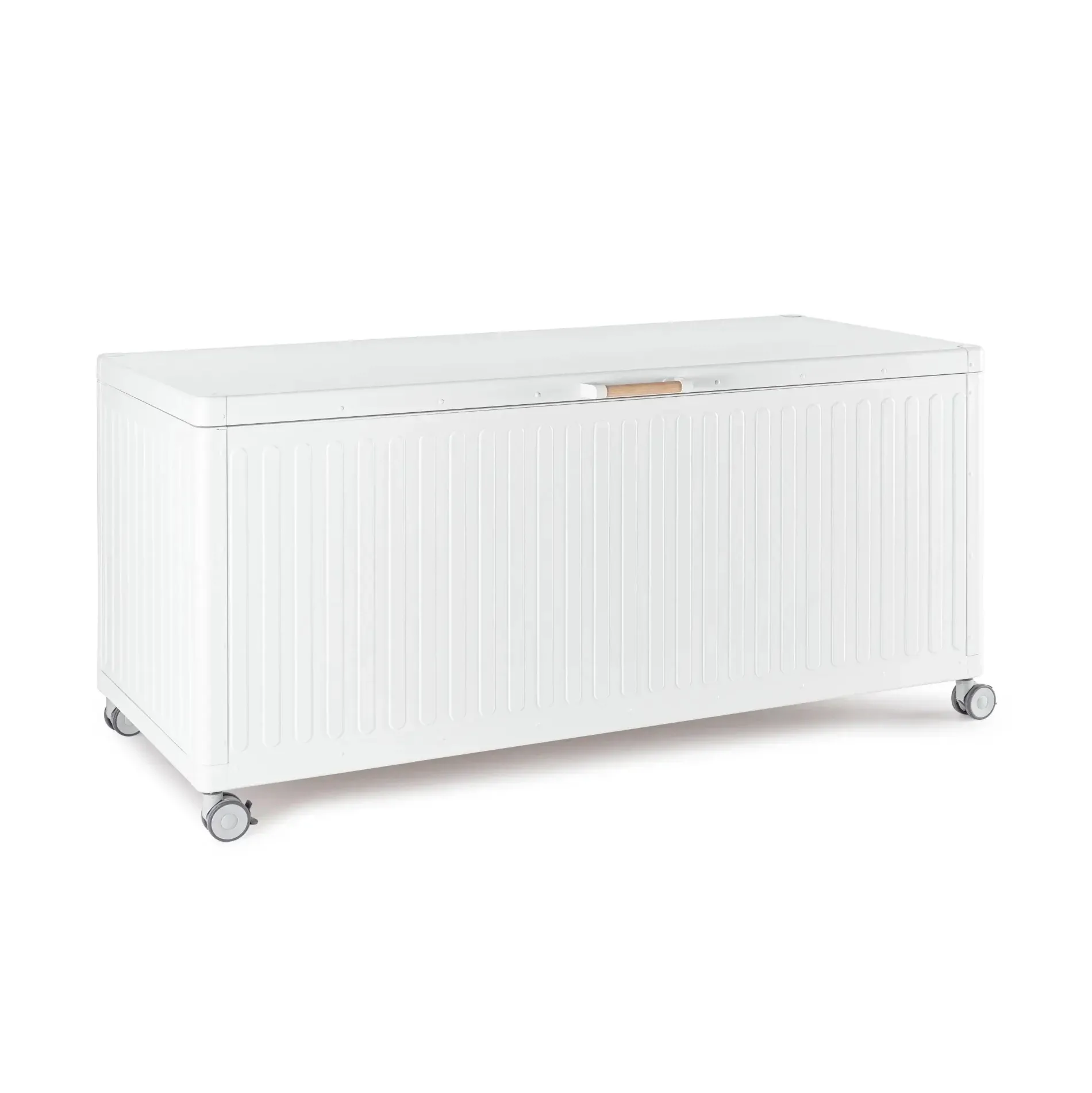 Bolzano Roma Skrzynia na taras 164,8x72 biała aluminium