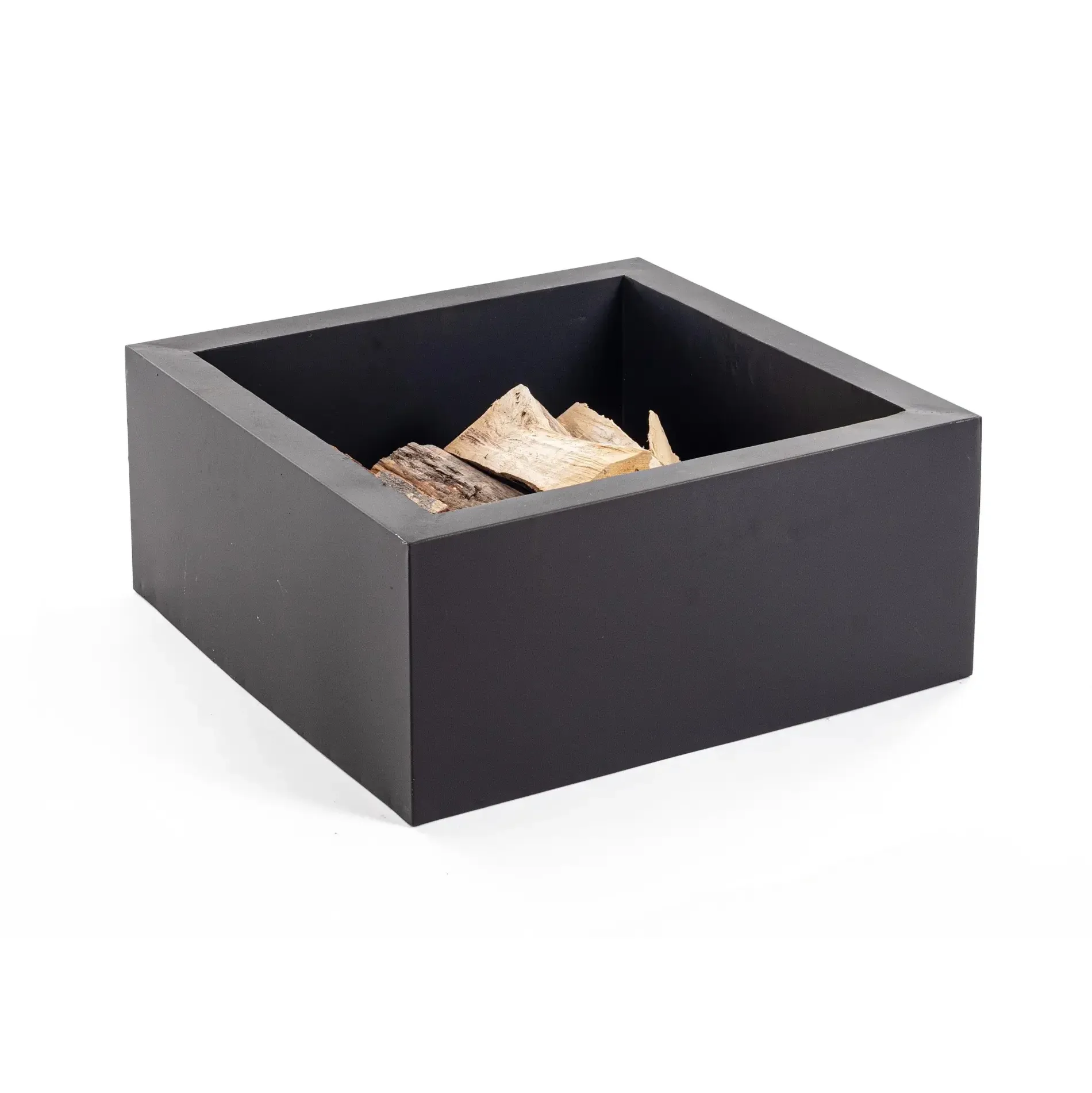 Bolzano Nerone Palenisko do ogrodu 60x60 czarne stal