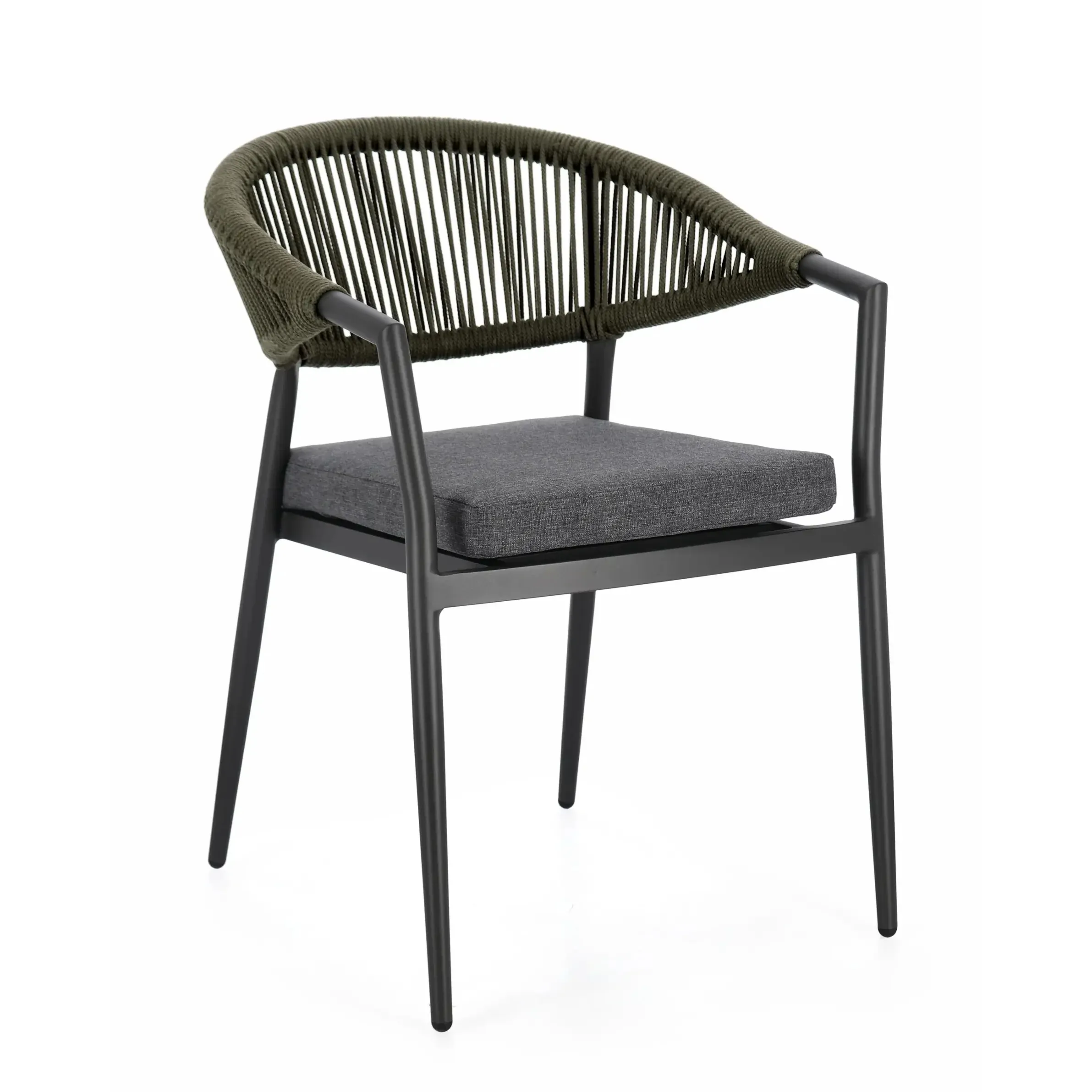 Bolzano Mira Krzesło ogrodowe  antracytowo-zielone aluminiowe