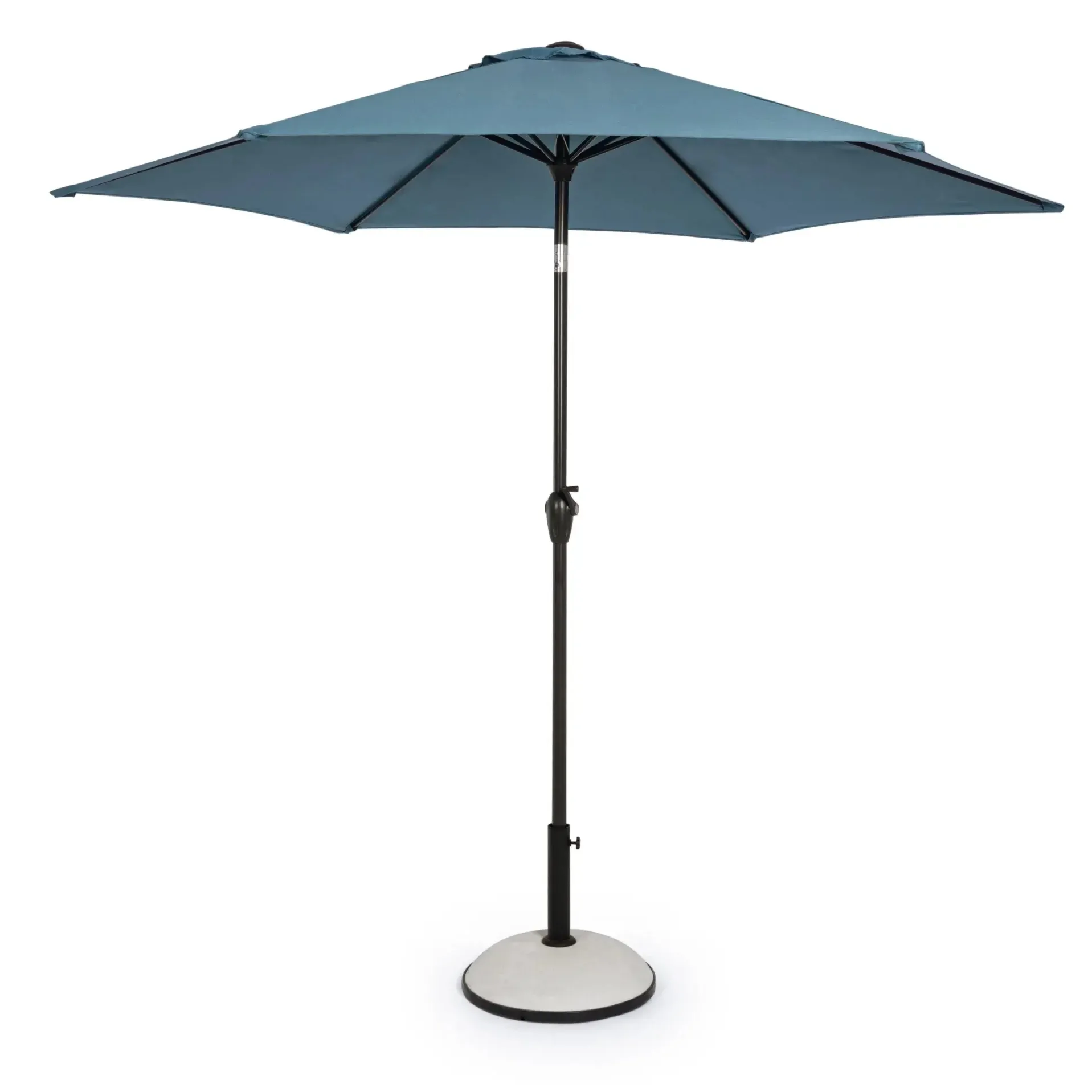 Bolzano Katan Parasol ogrodowy okrągły 270x235 niebieski aluminiowy