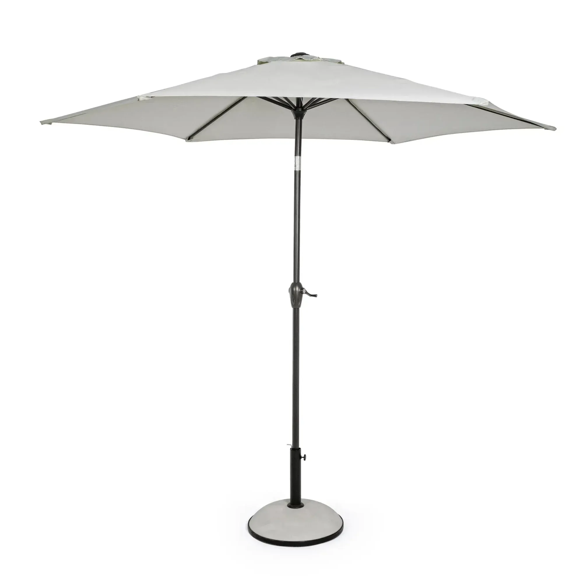 Bolzano Katan Parasol ogrodowy okrągły 270x235 naturalny aluminiowy