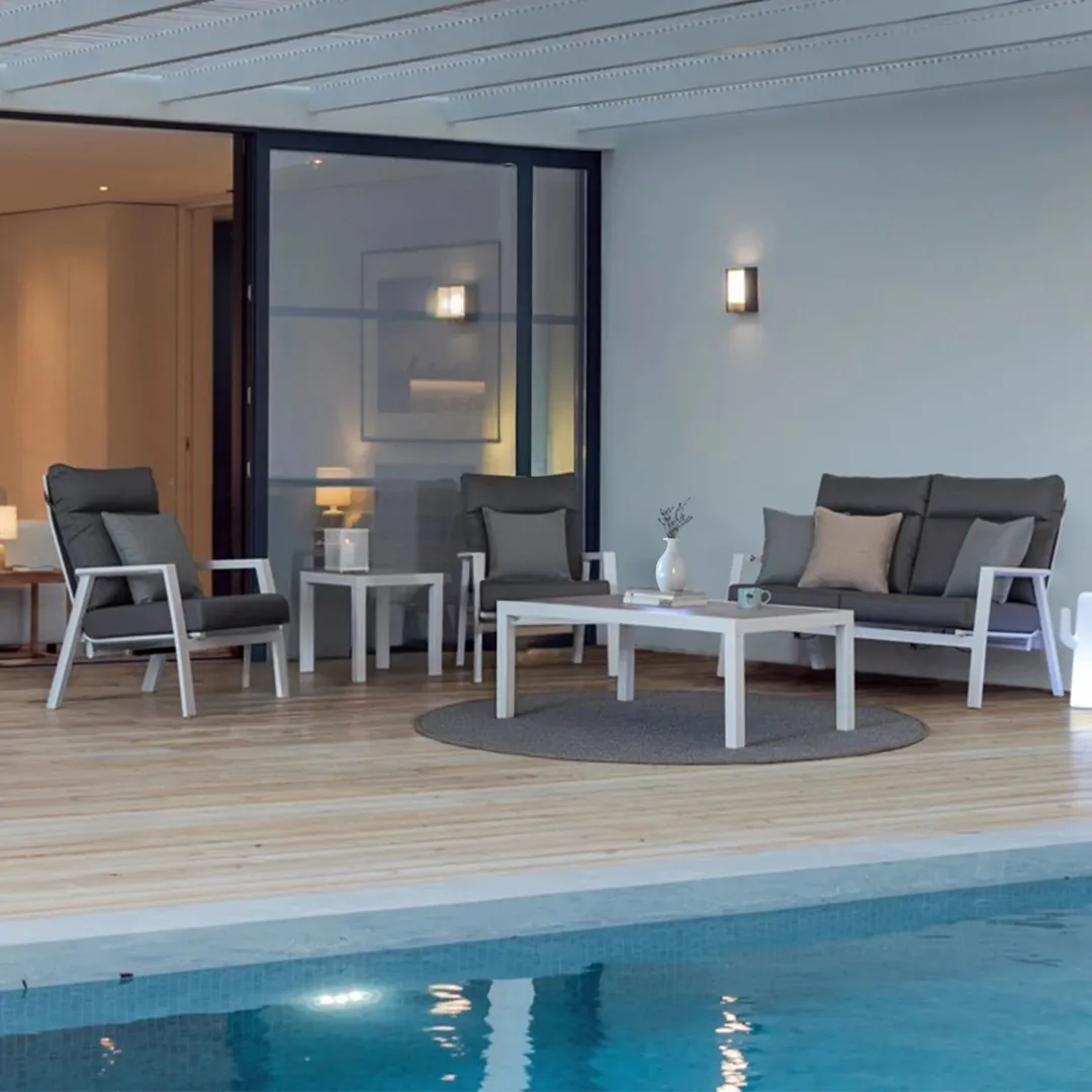 Bolzano zestaw ogrodowy Kanva biały