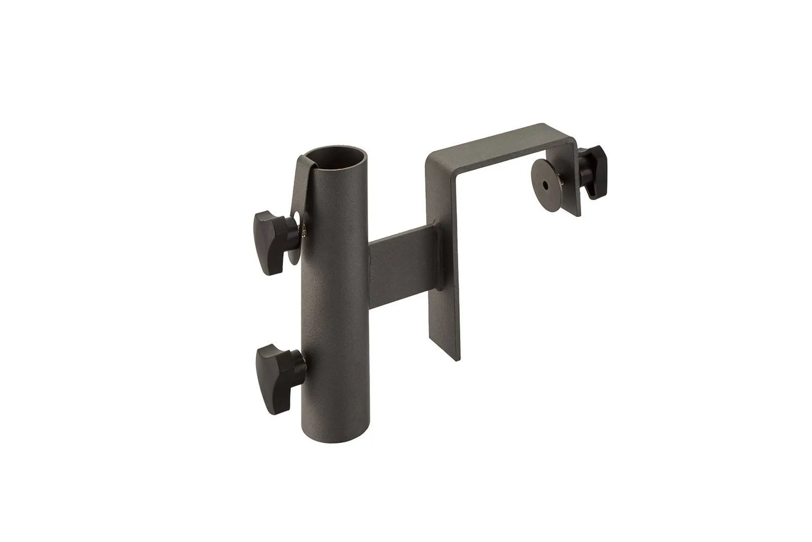 Uchwyt na parasol ogrodowy z regulowanym mocowaniem 28-103 mm   - PLATINUM czarny