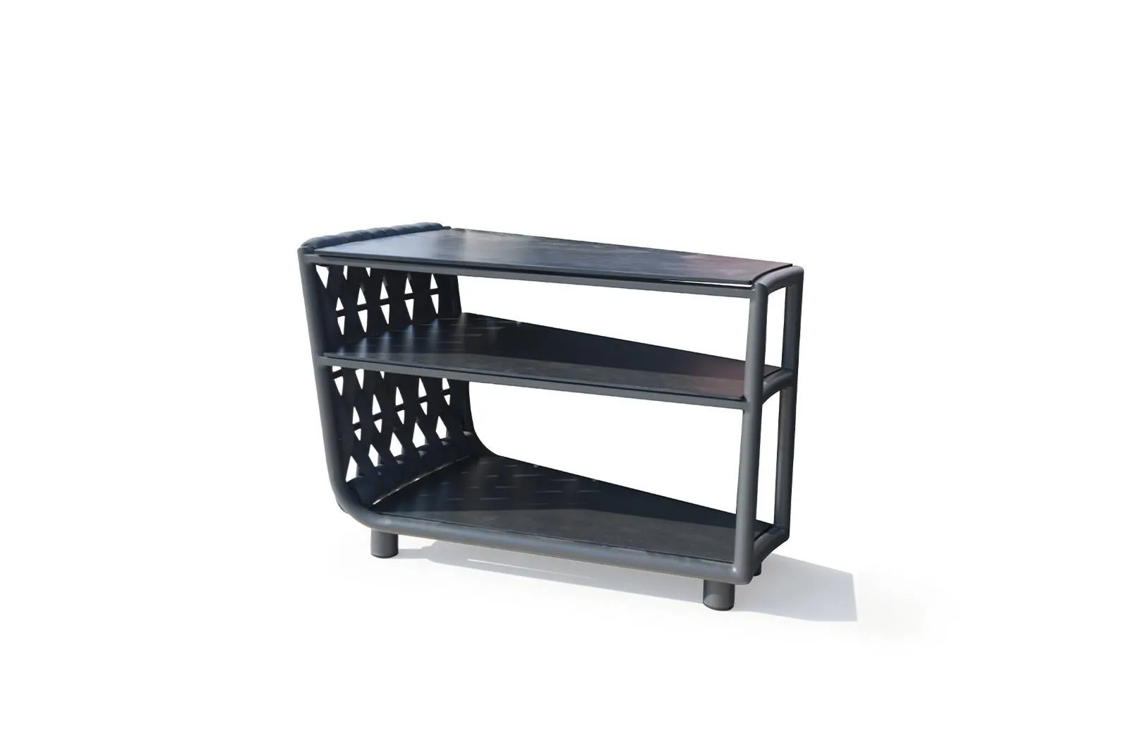 Stolik boczny tarasowy HUG   84x51 Couture Jardin antracytowy