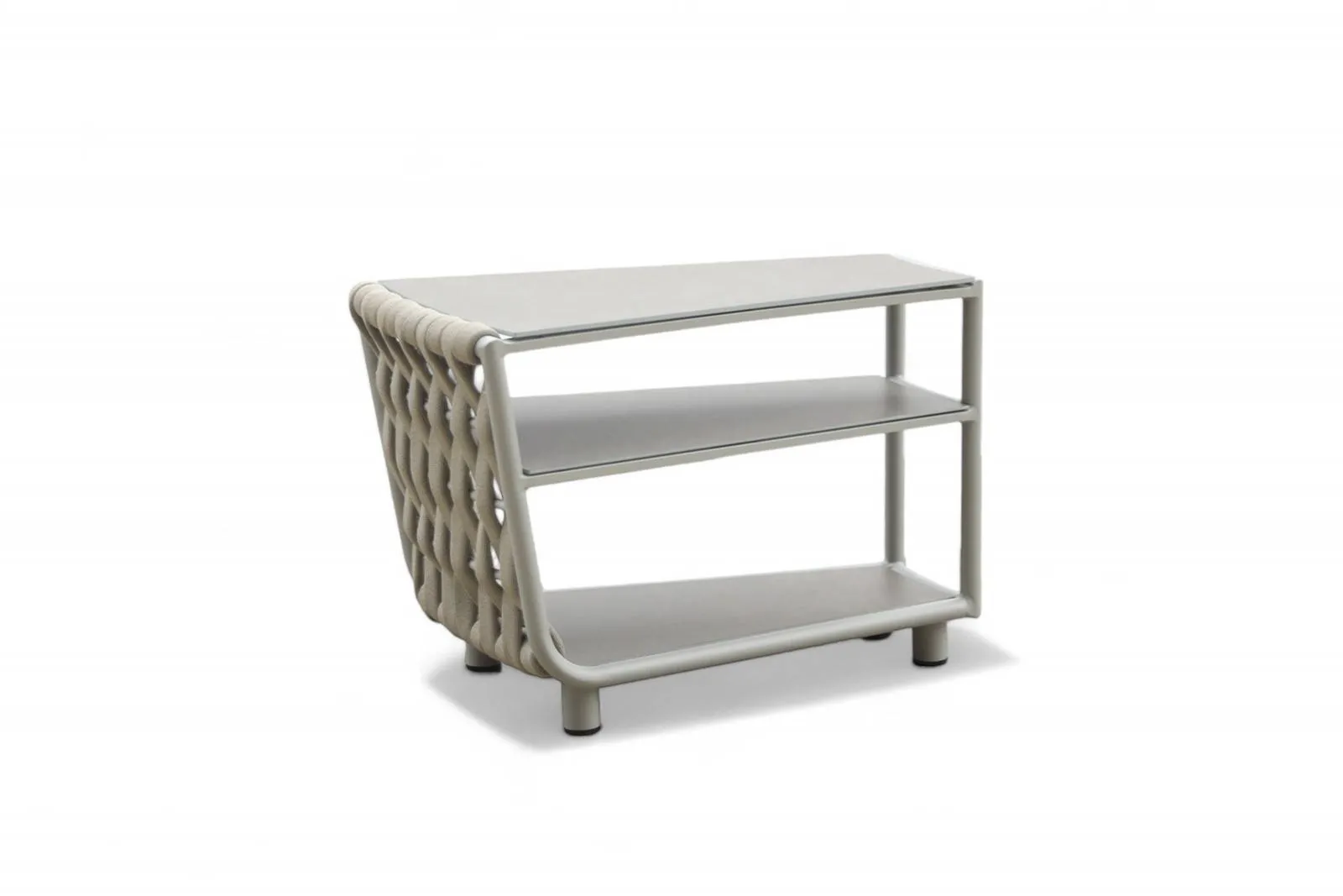 Stolik boczny tarasowy HUG   84x51 Couture Jardin szarobeżowy