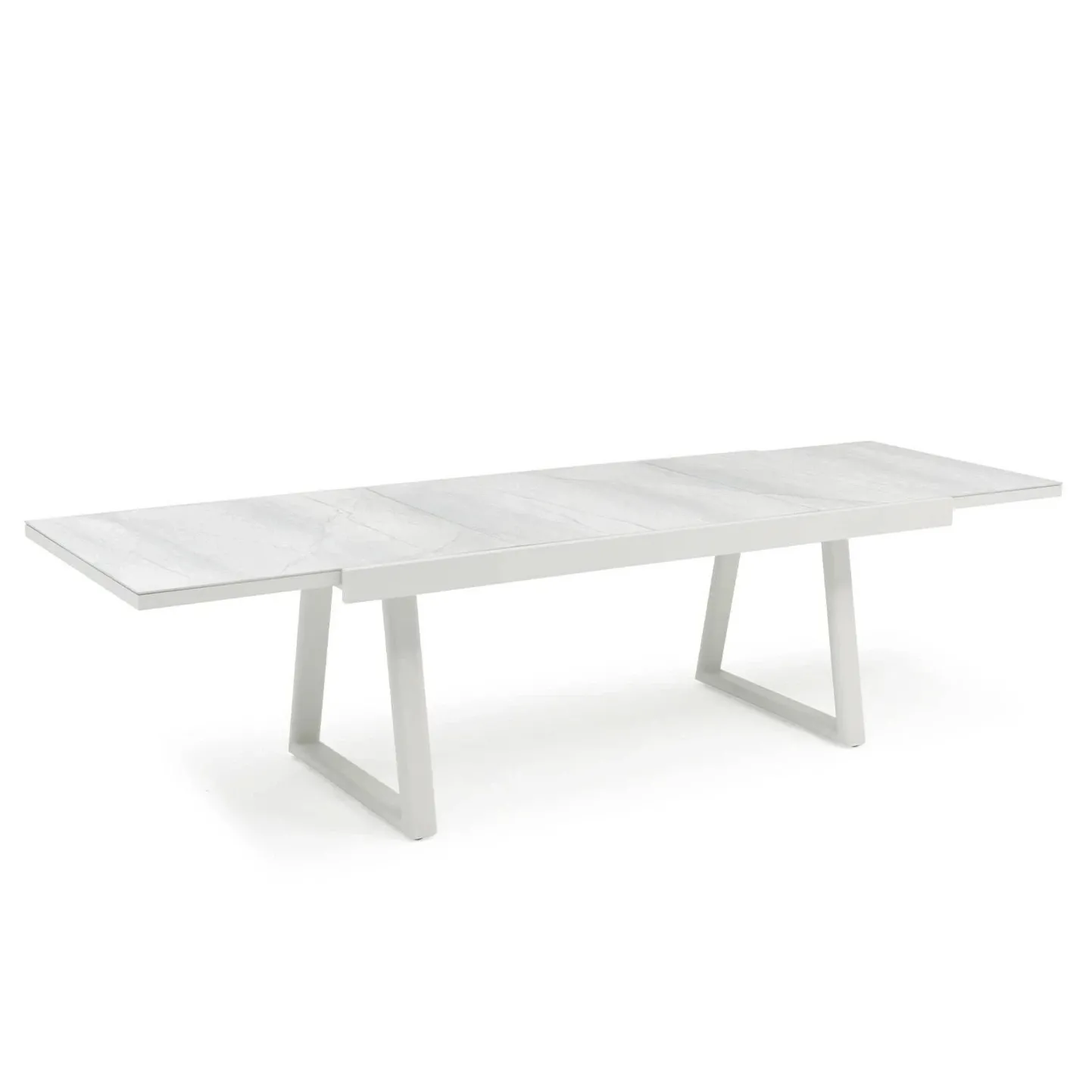 Rozkładany stół ogrodowy CLUB   200-300x96 Couture Jardin szarobeżowy aluminium