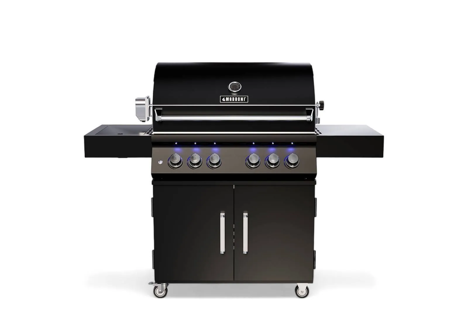 Grill ogrodowy gazowy PRO 4-palnikowy STROMBOLI  160x62/56 Marroni Grills czarny