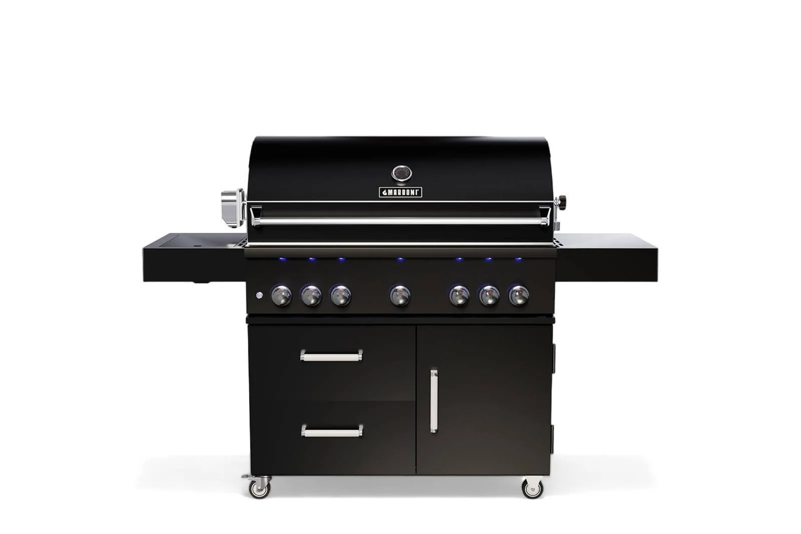 Grill ogrodowy gazowy PRO 5-palnikowy VESUVIUS  178,6x60 Marroni Grills czarny