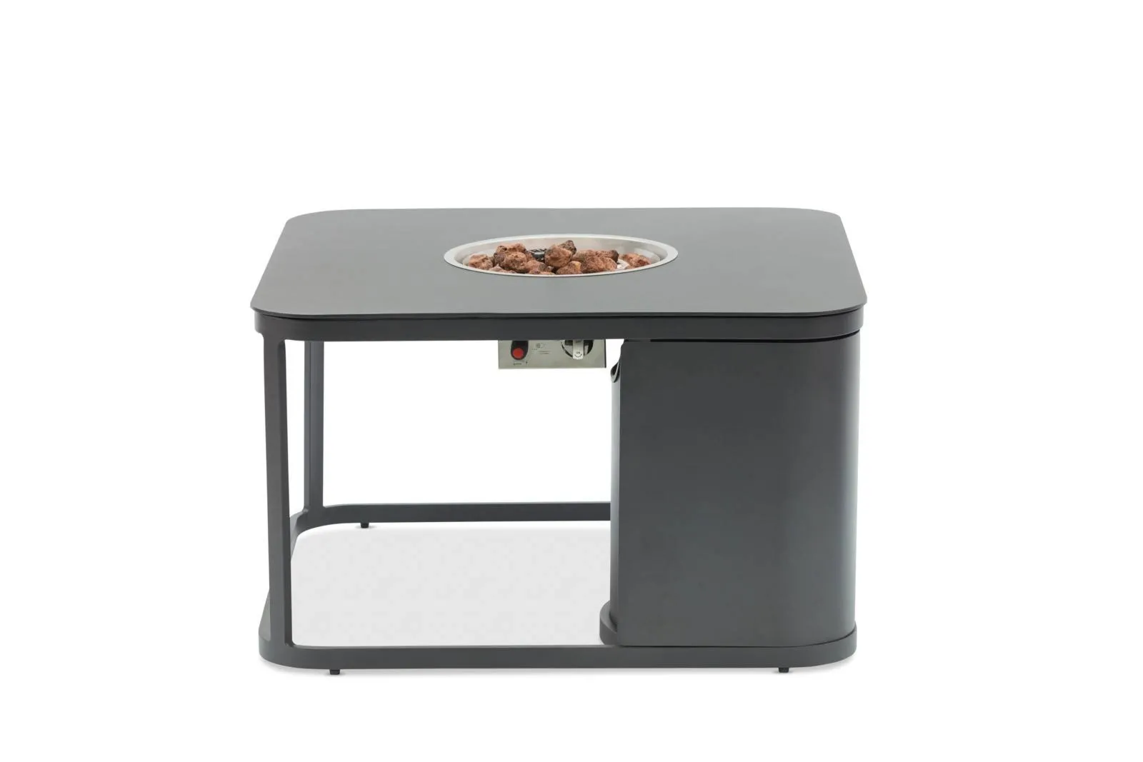 Palenisko gazowe kwadratowe FOGO  85x85 Marroni Grills antracytowe