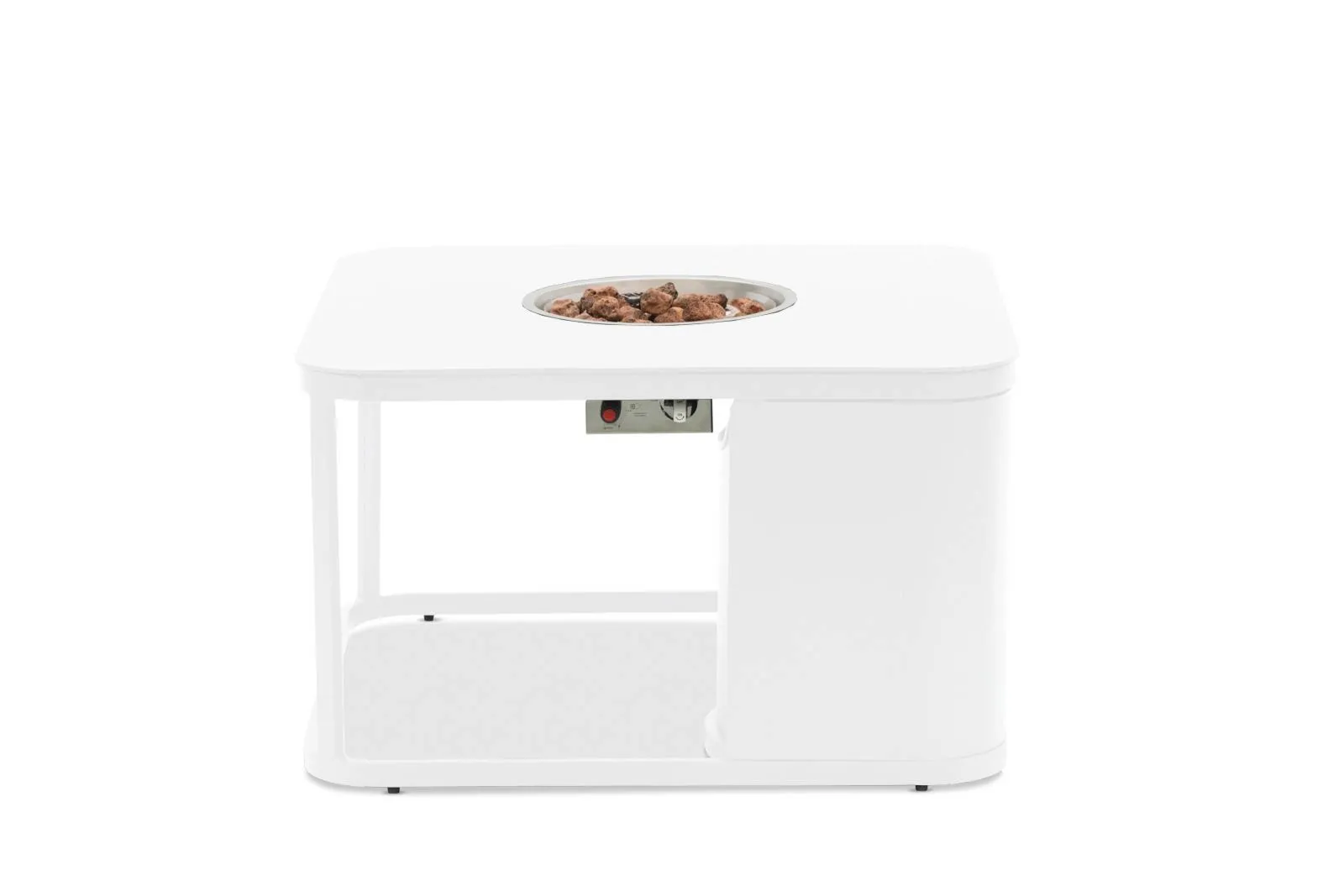 Palenisko gazowe kwadratowe FOGO  85x85 Marroni Grills białe