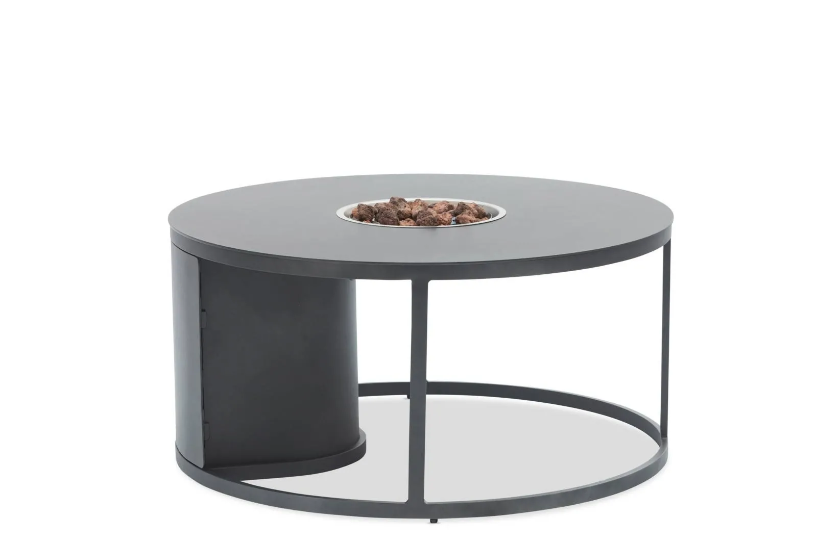 Palenisko gazowe okrągłe FOGO  100x100 Marroni Grills antracytowe