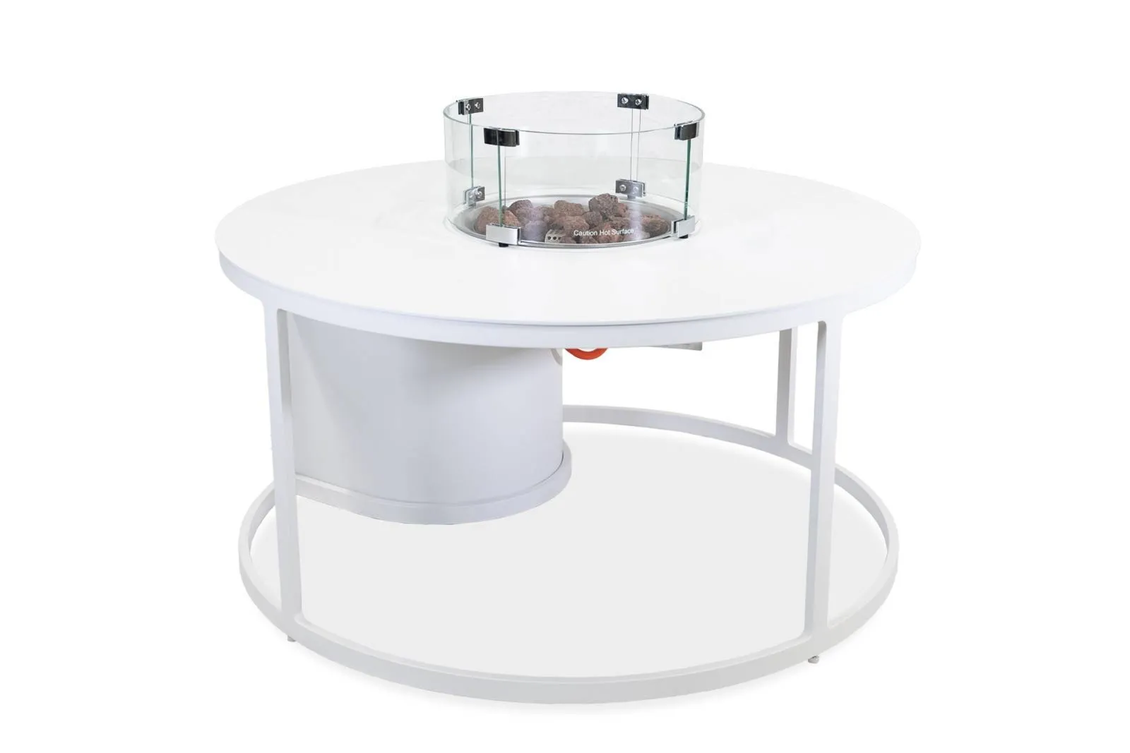 Palenisko gazowe okrągłe FOGO  100x100 Marroni Grills białe