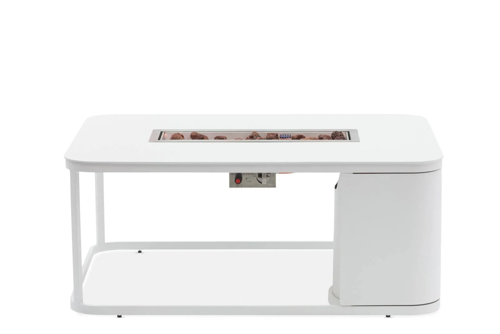 Palenisko gazowe postokątne FOGO  121x85 Marroni Grills białe