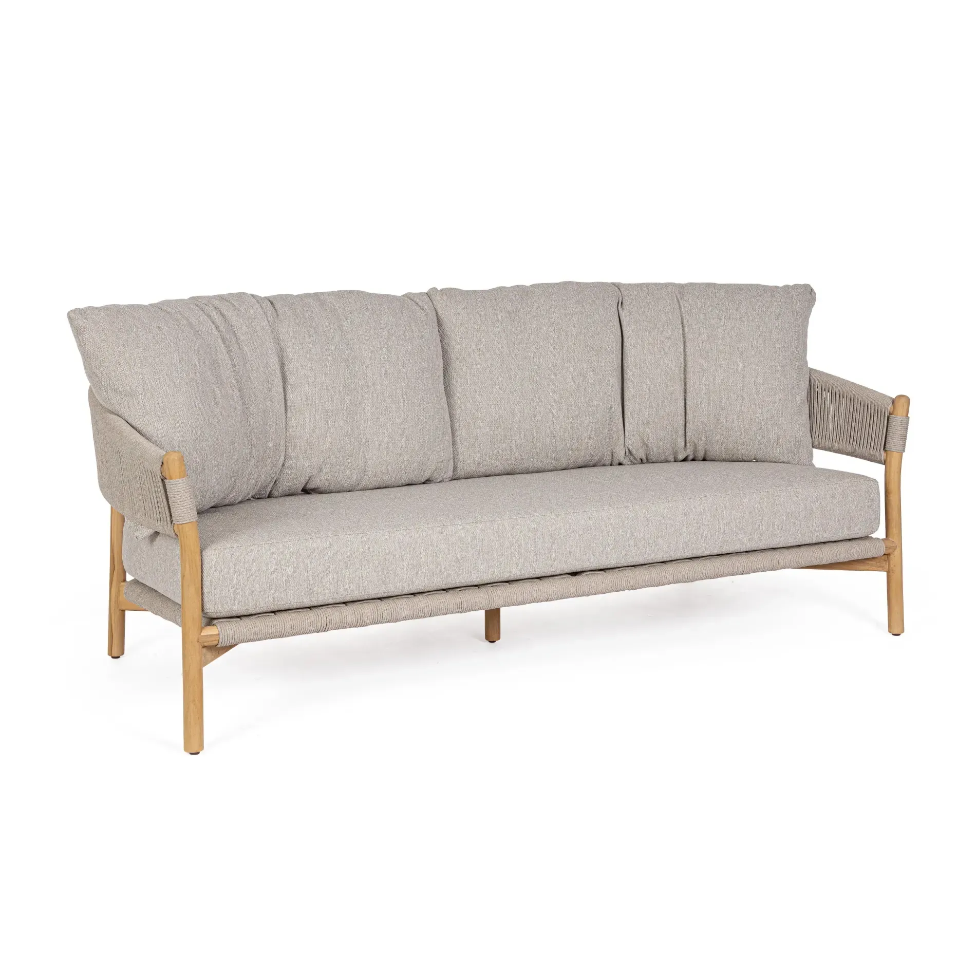 Bolzano Gracia Sofa ogrodowa 3 osobowa 196x87 brązowy drewniana