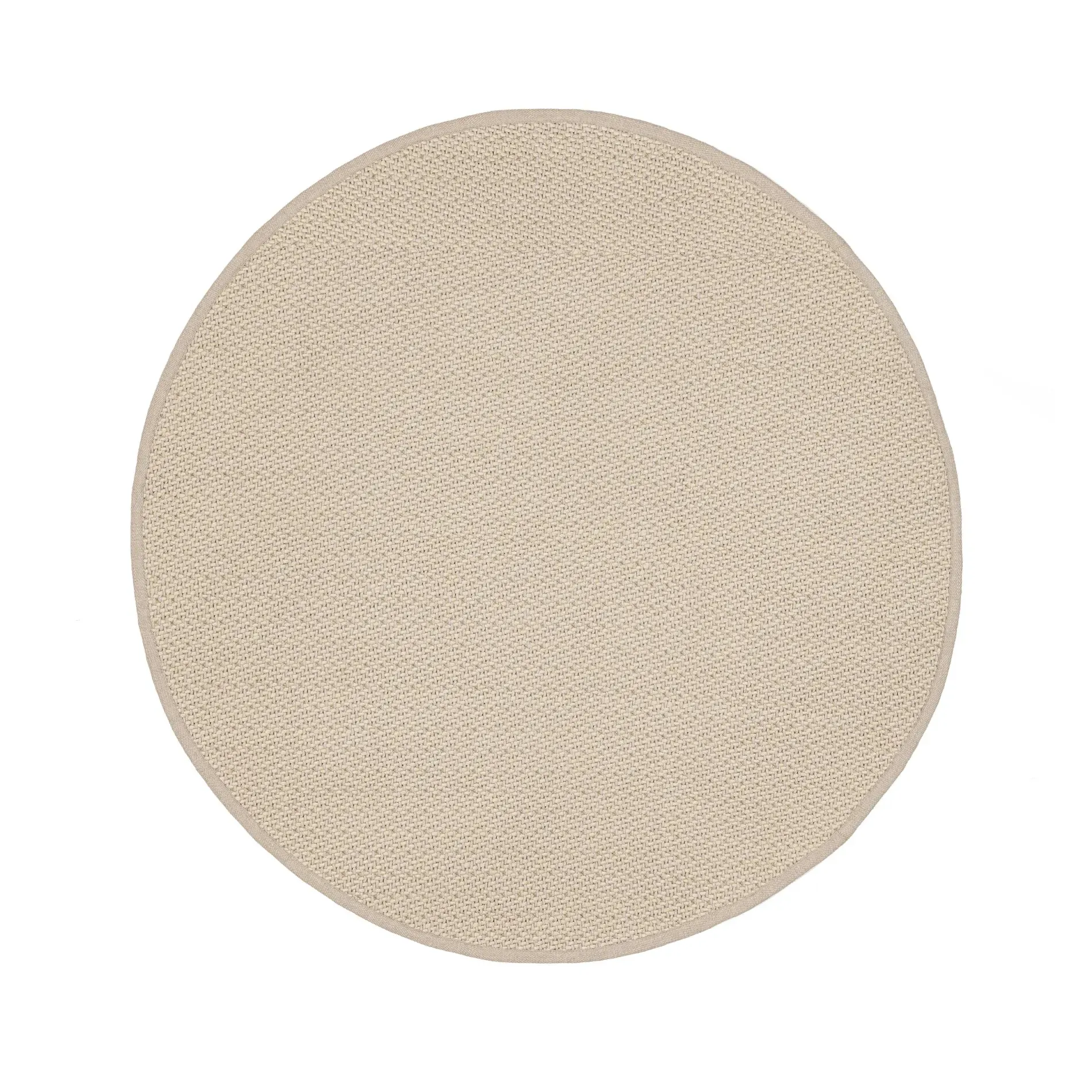 Bolzano Sogno Dywan ręcznie pleciony outdoor Ø150 piaskowy polipropylenowy