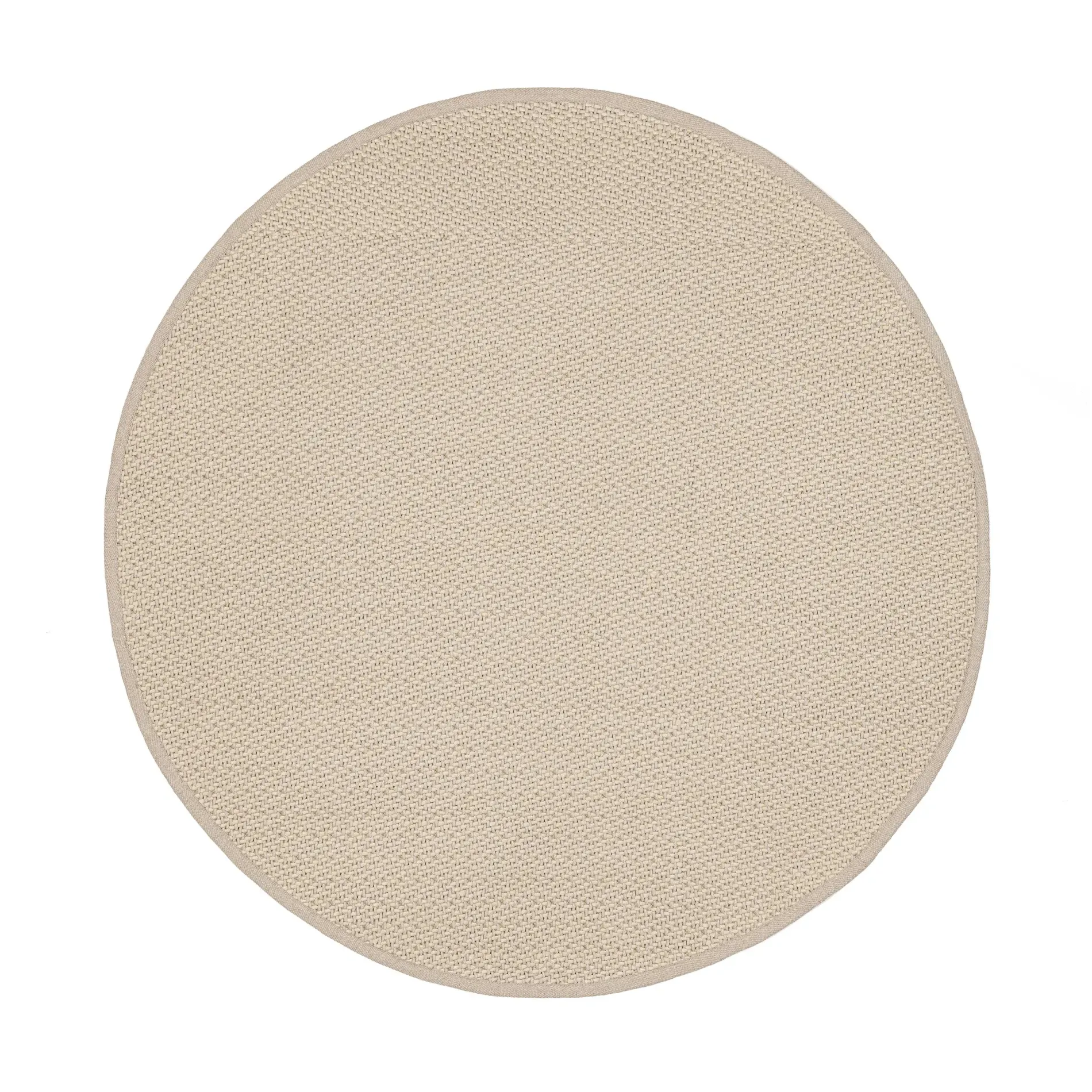 Bolzano Sogno Dywan ręcznie pleciony outdoor Ø200 piaskowy polipropylenowy