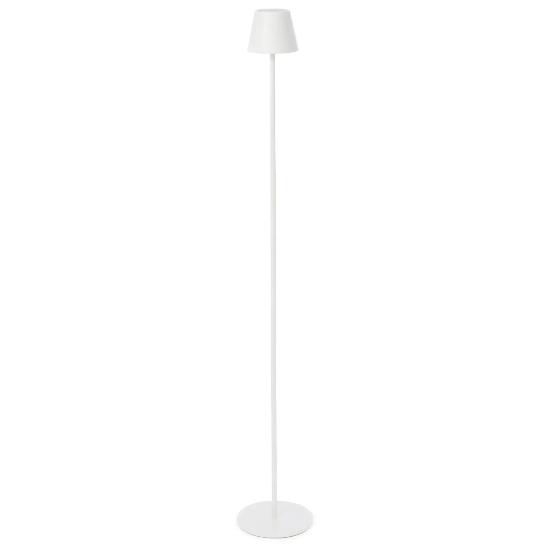 Bolzano Eterium Lampka LED stojąca podłogowa Ø17 Biała metalowa