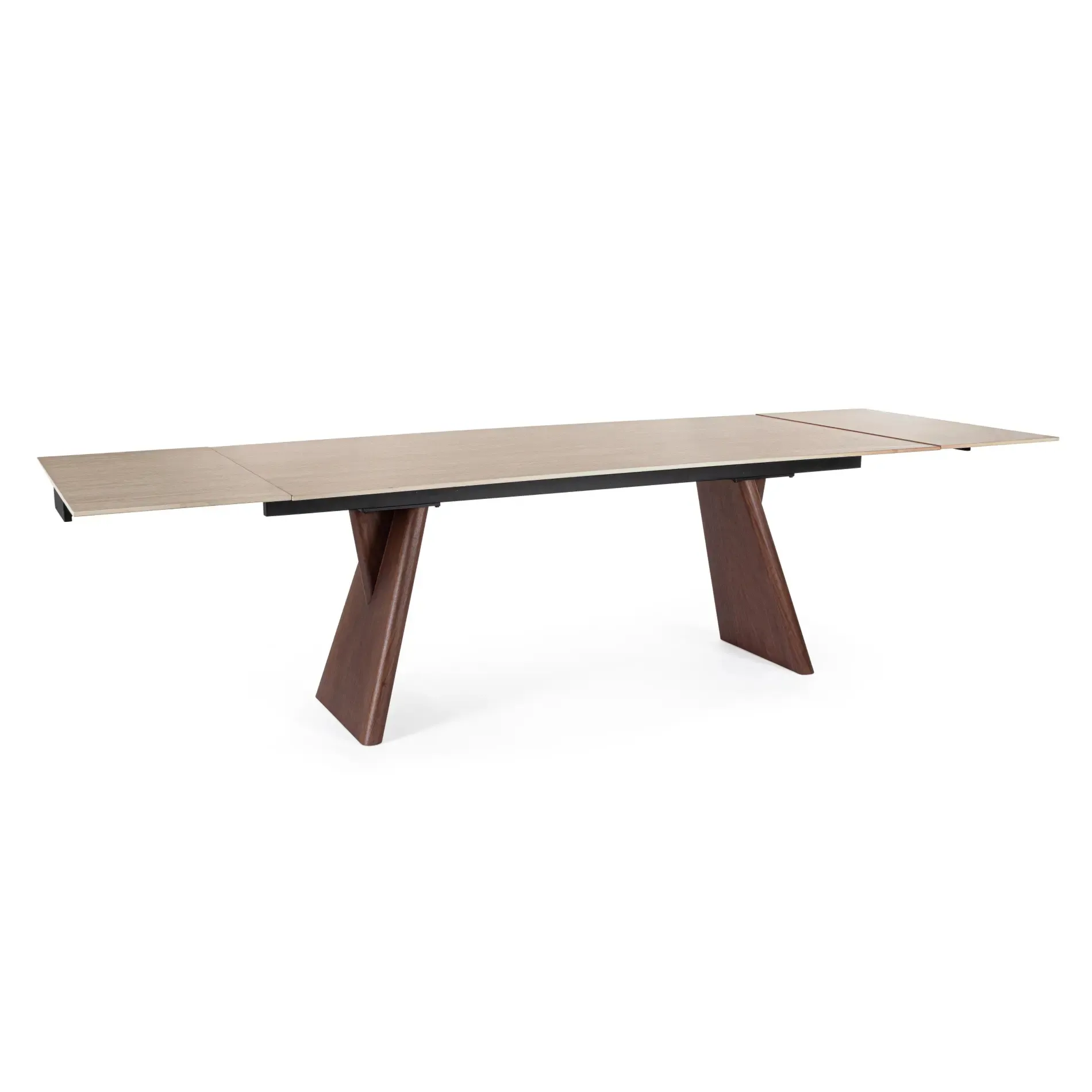 Bolzano Marmorento Stół rozkładany 200-250-300x100 brązowy stalowo|kamiankowy