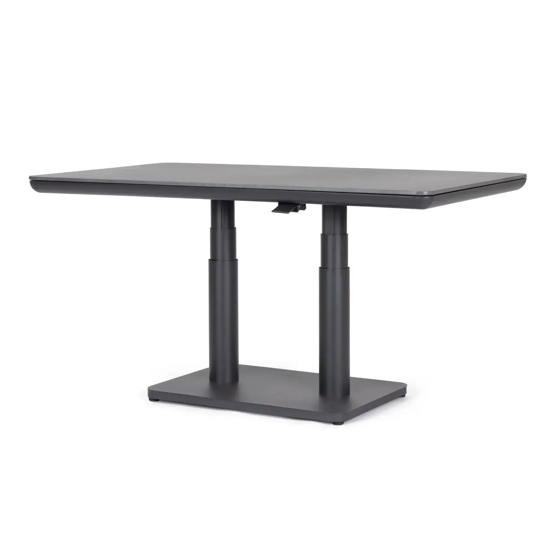 Stół regulowany MIGUEL 140x80 Bizzotto antracytowy aluminium - spiek