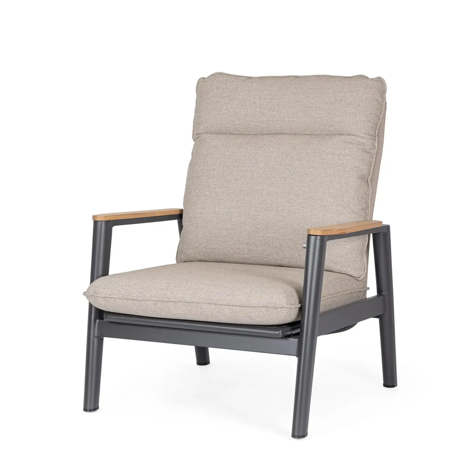 Fotel ogrodowy MIGUEL 79x86 Bizzotto beżowy aluminium