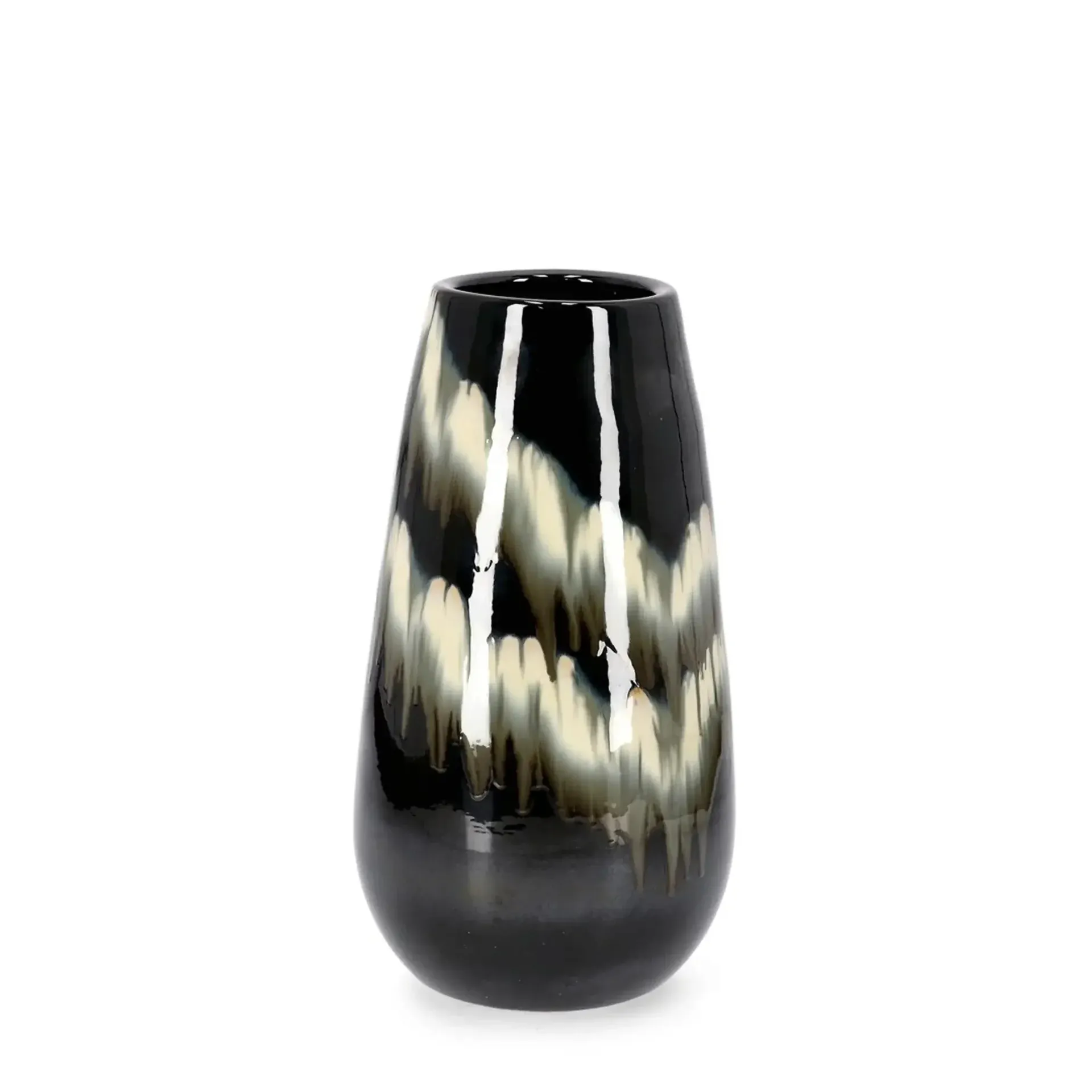 Wazon COIRA Ø26 Bizzotto czarny terakota