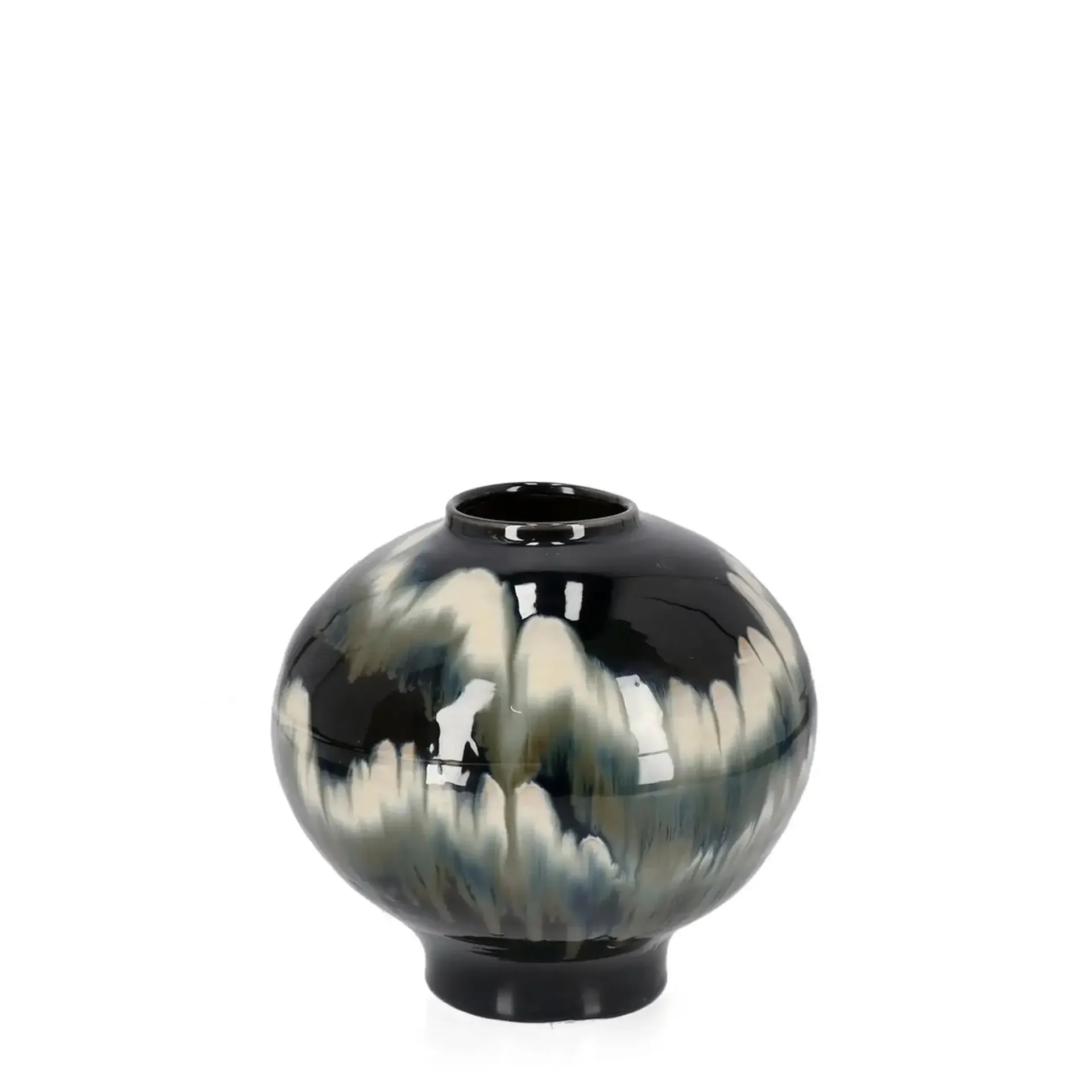 Wazon COIRA Ø30 Bizzotto czarny terakota