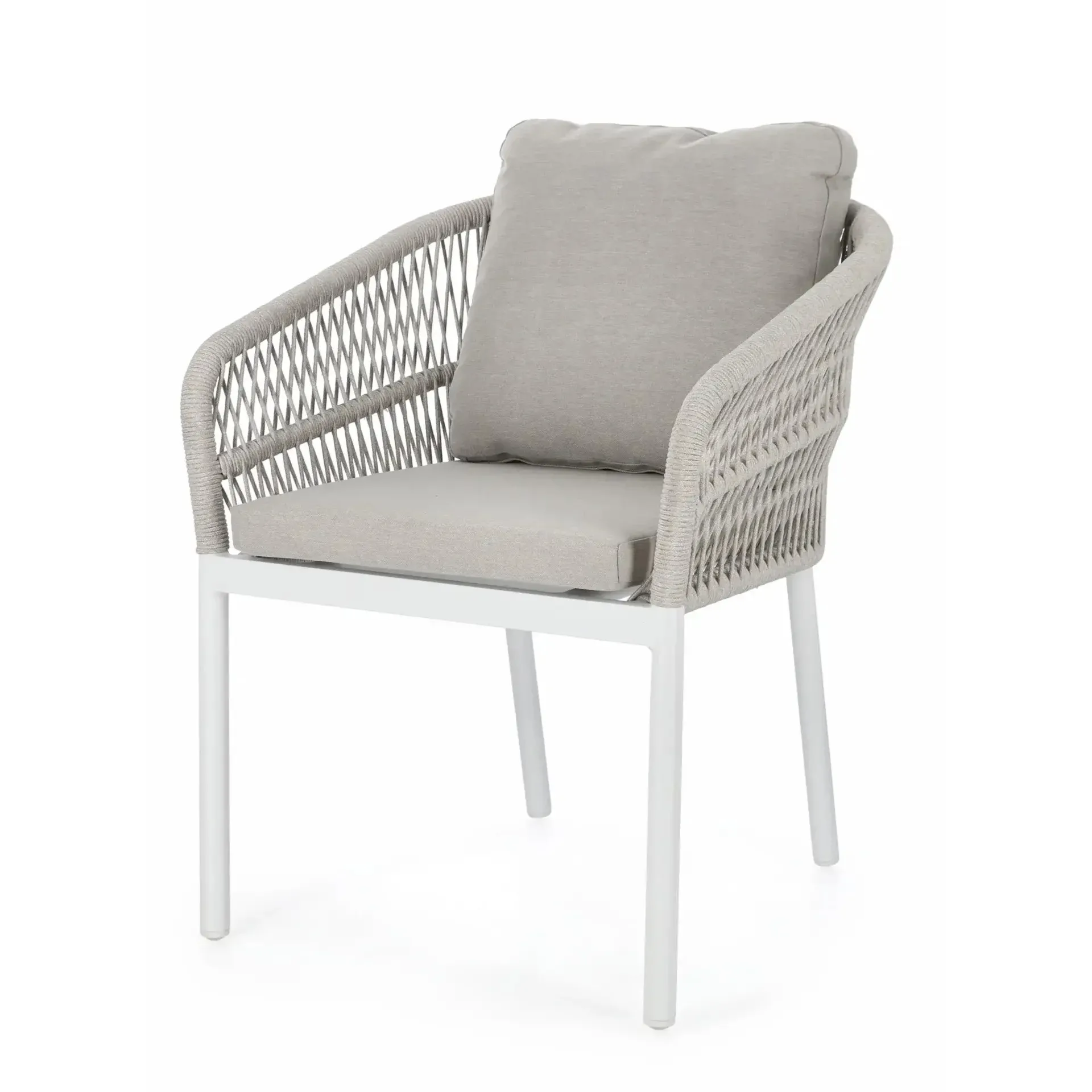 Krzesło ogrodowe GALDANA 62x68  Bizzotto białe aluminium