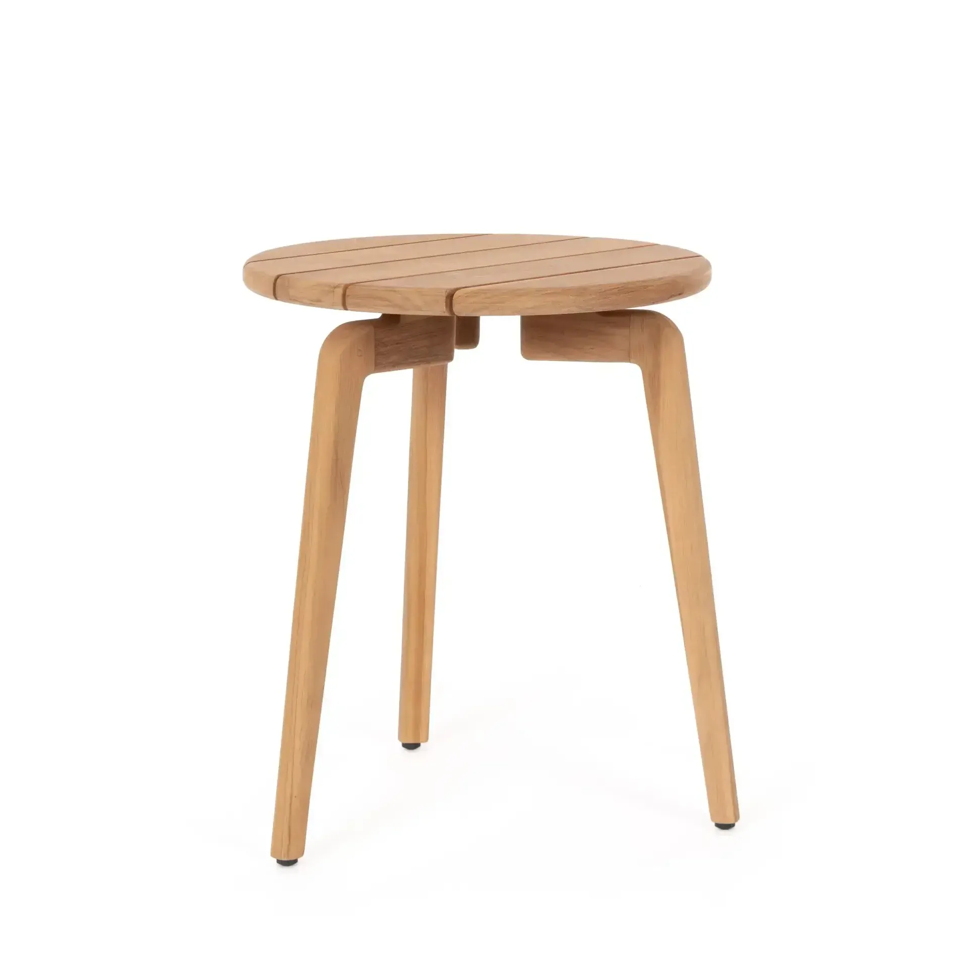 Stolik kawowy TAMIRES 47x49 Bizzotto brązowy drewno teak