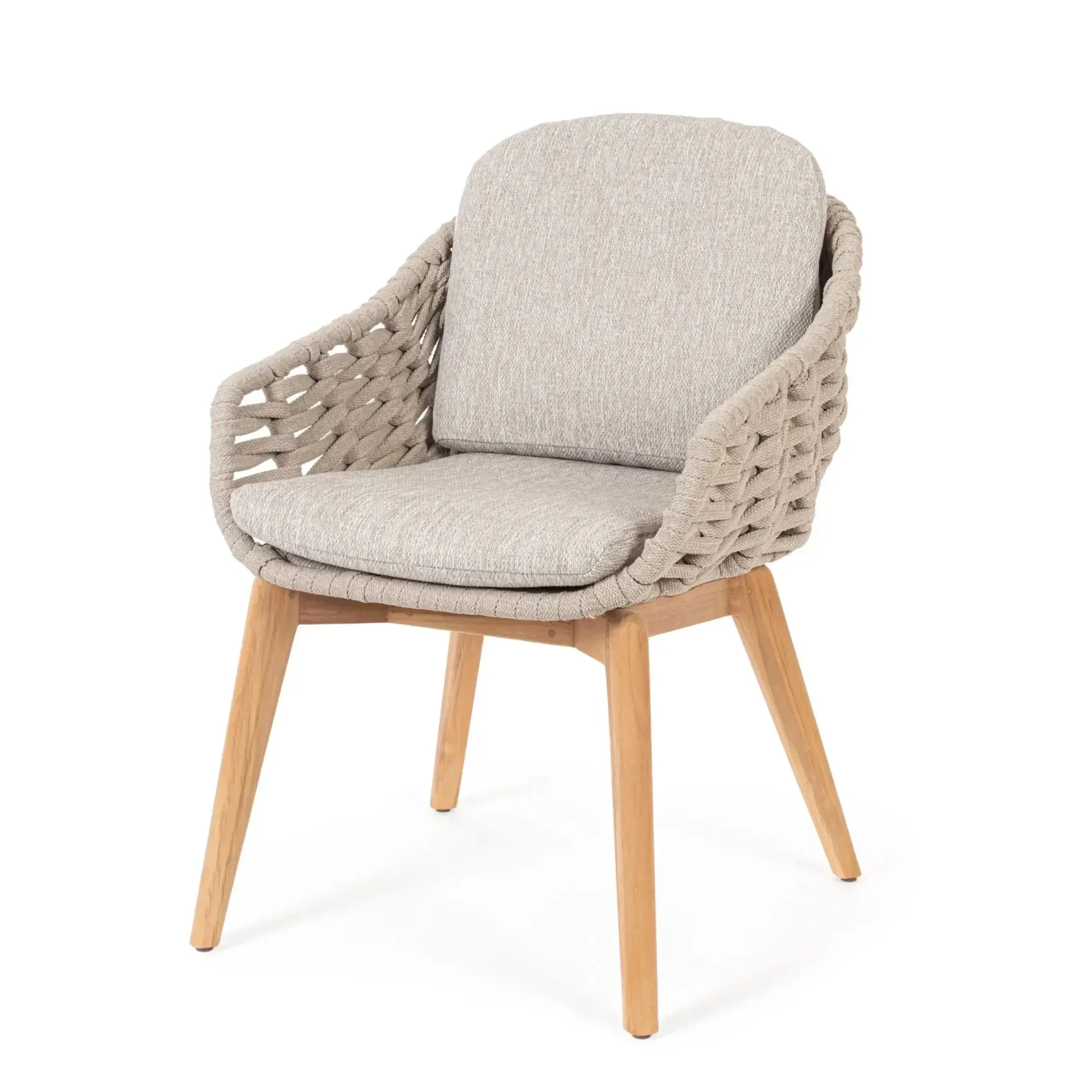 Krzesło ogrodowe TAMIRES 61,5x70 Bizzotto beżowe drewno teak