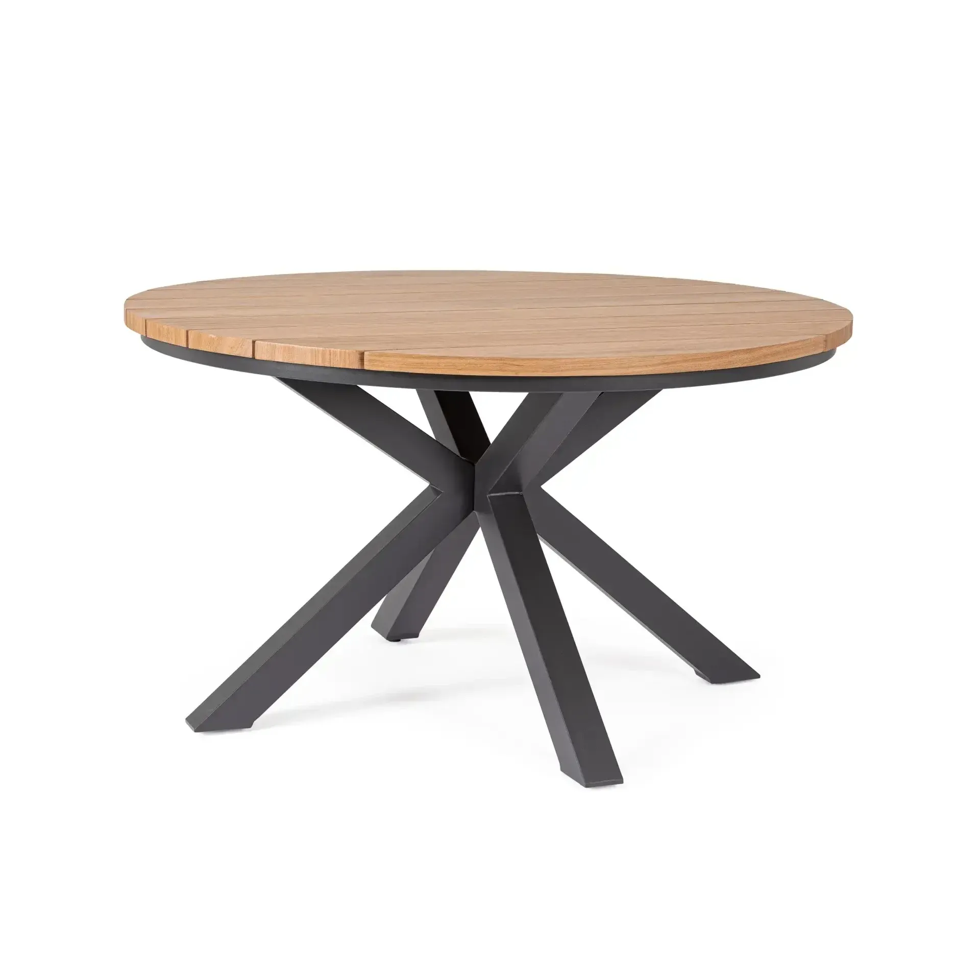 Stół ZELMAR Ø130 Bizzotto antracytowy aluminium