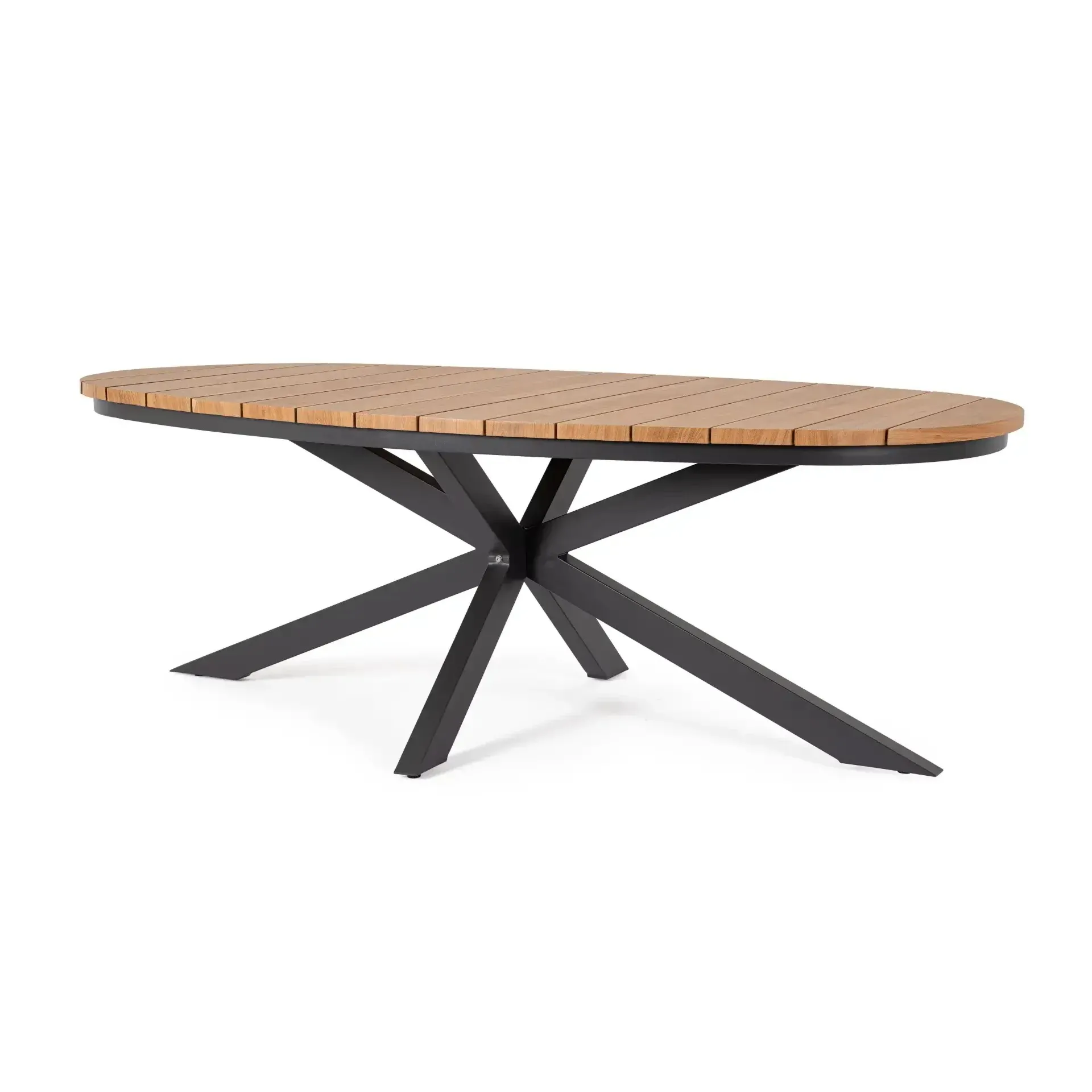 Stół ZELMAR 218x115 Bizzotto antracytowy aluminium