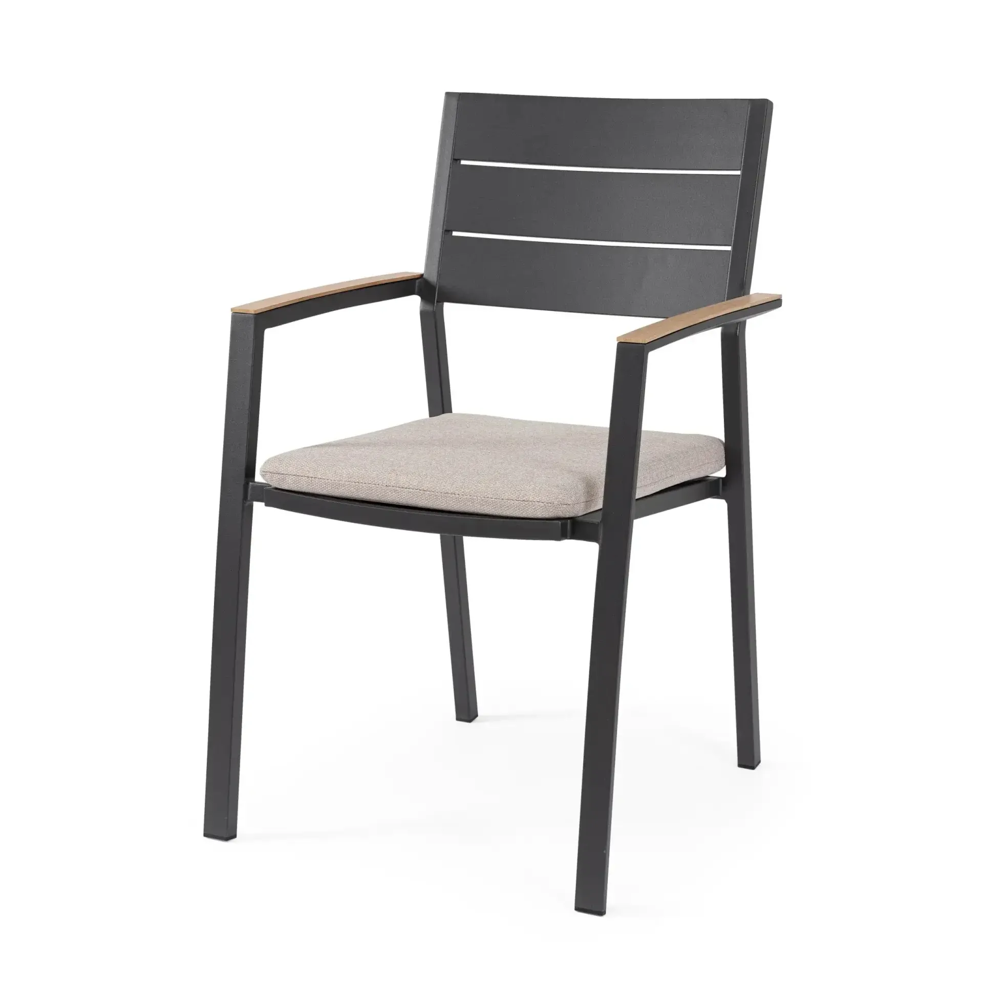 Krzesło ogrodowe ZELMAR 58,5x55,5 Bizzotto antracytowe aluminium