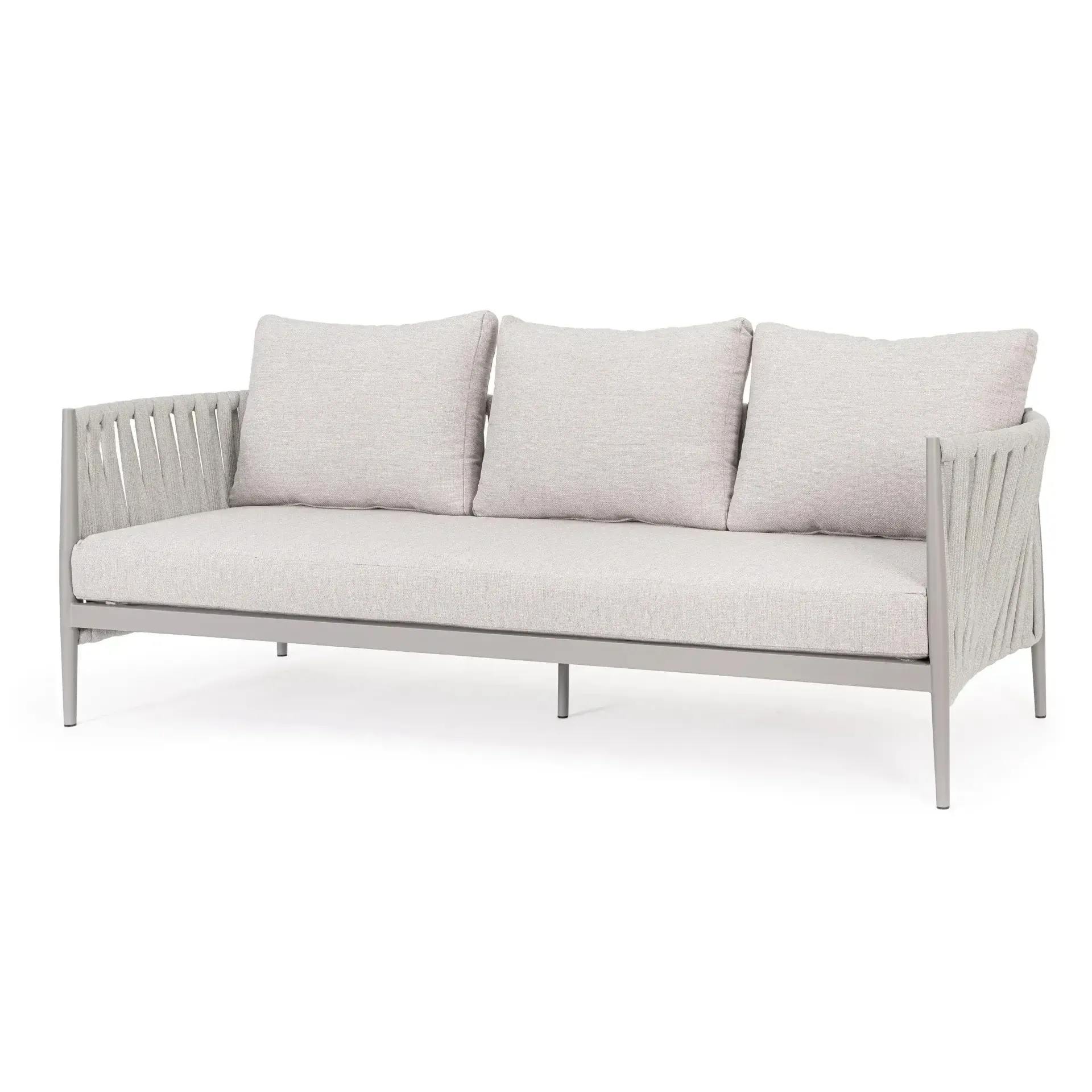 Sofa ogrodowa 3 osobowa JACINTA 231x83 Bizzotto beżowa aluminium