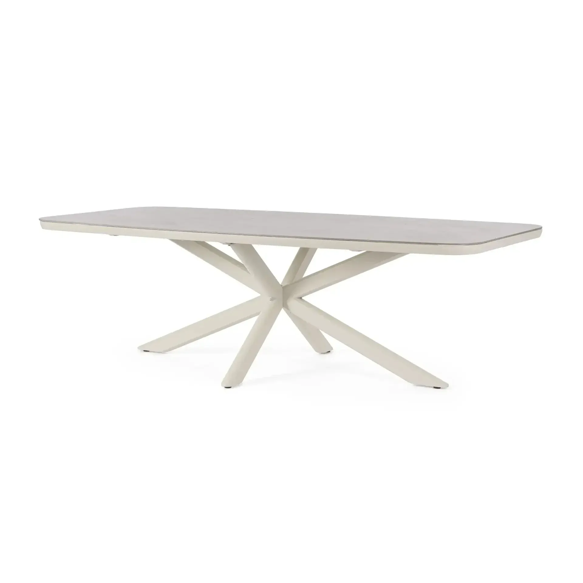 Stół ISACCO 240x110 Bizzotto beżowy aluminium - spiek