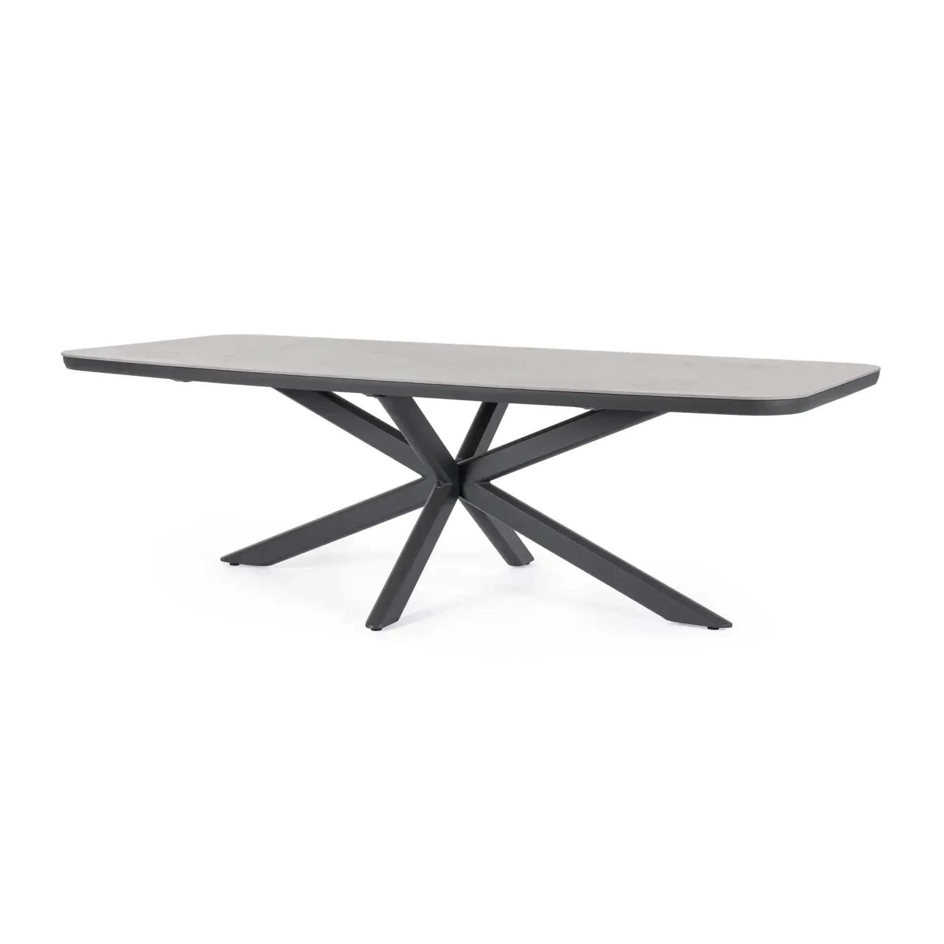 duży stół ISACCO 240x110 Bizzotto antracytowy aluminium - spiek