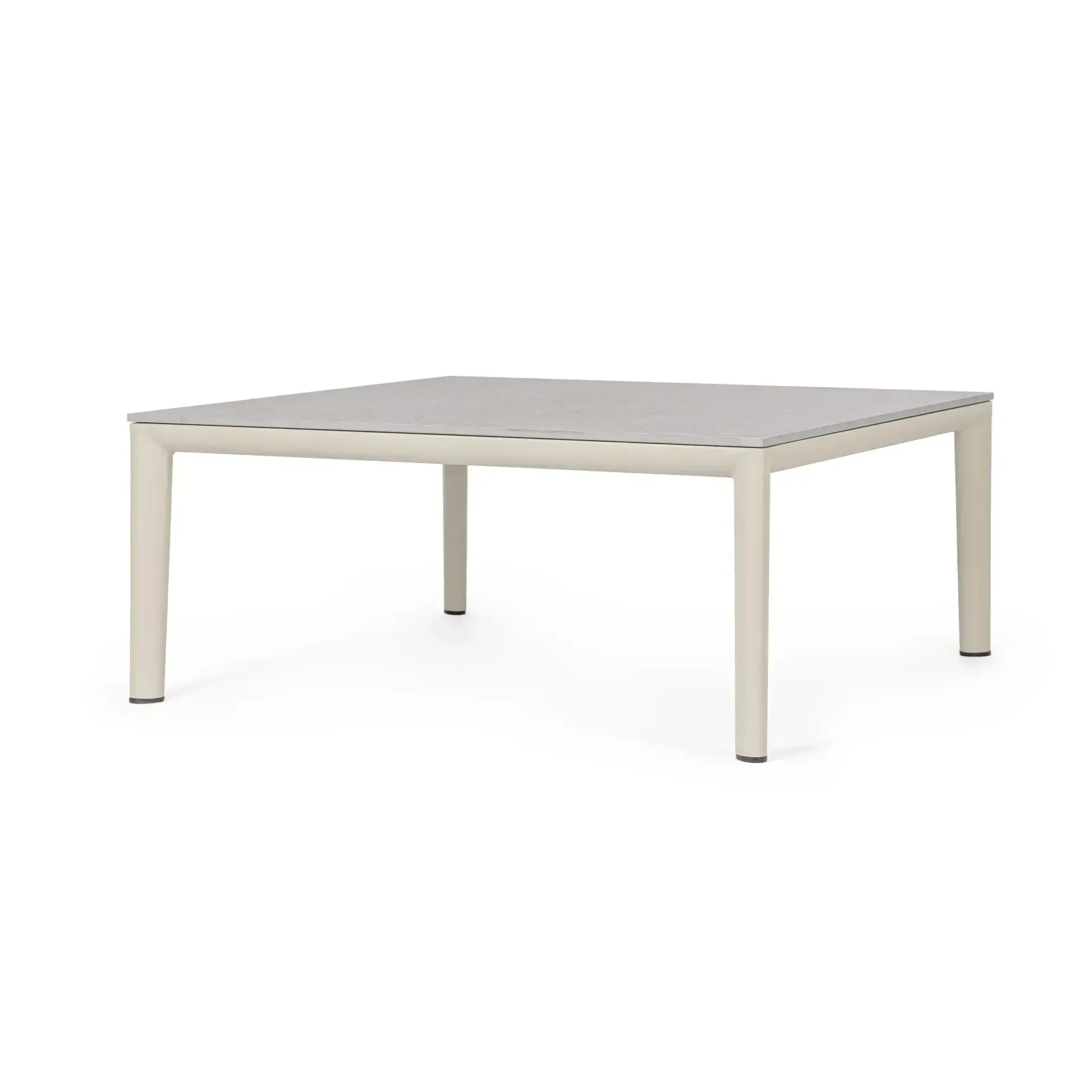 Stół ogrodowy GERALD 90x90 Bizzotto beżowy aluminium - spiek