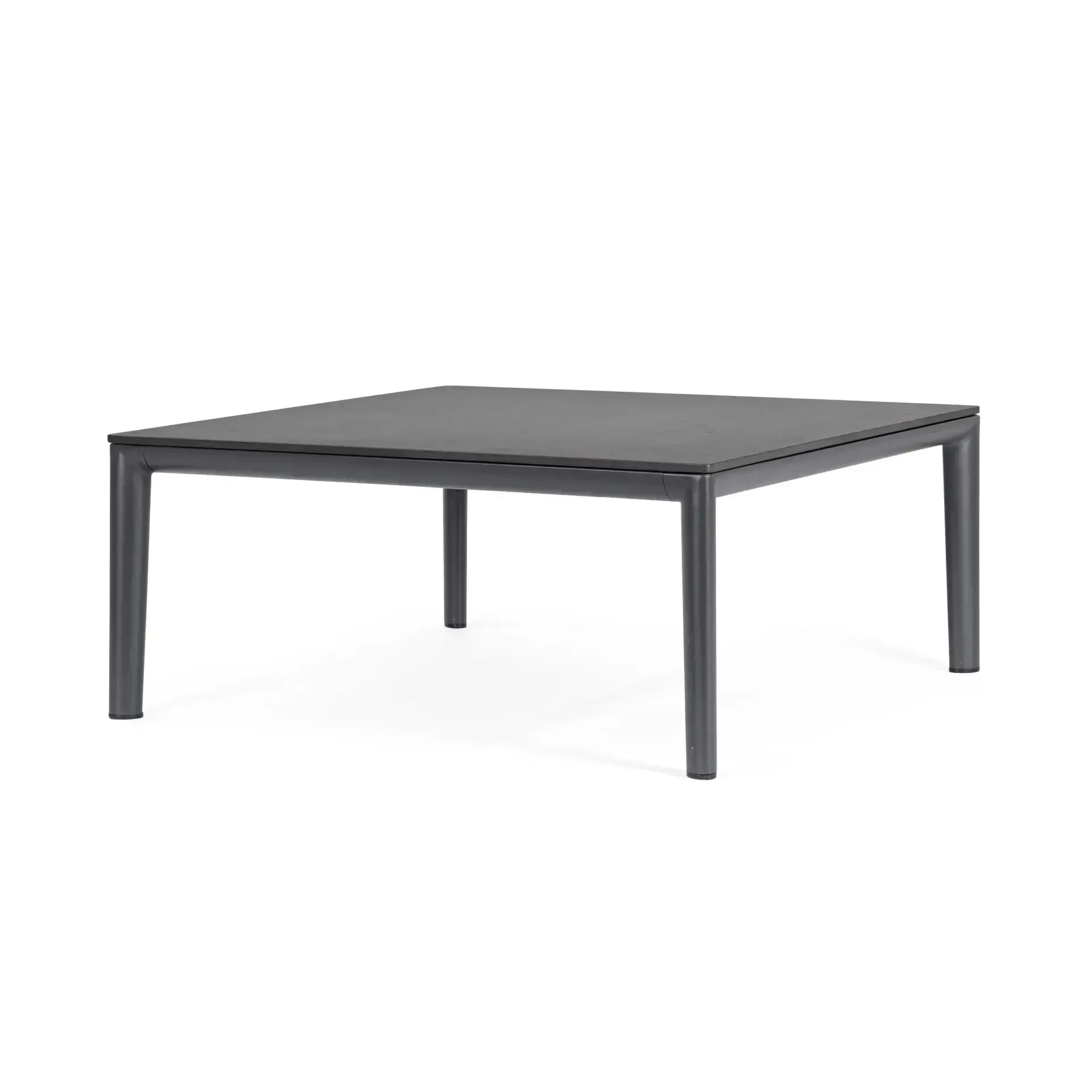 Stół ogrodowy GERALD 90x90 Bizzotto antracytowy aluminium - spiek
