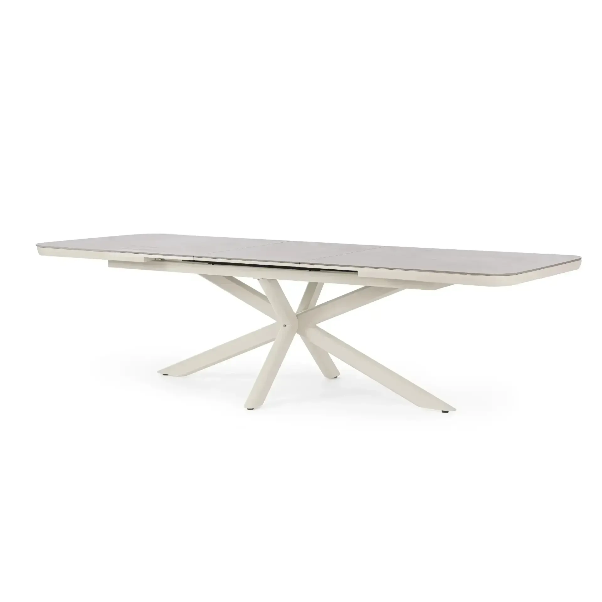 Stół rozkładany PASCAL 200-260x100 Bizzotto beżowy aluminium