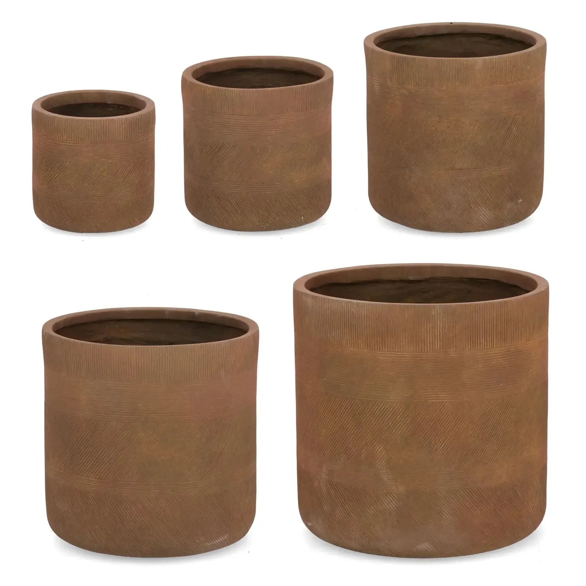 Zestaw donic RIGO Ø24,5+Ø30,5+Ø36+Ø43+Ø50,5 Bizzotto miedziane włókno gliniane