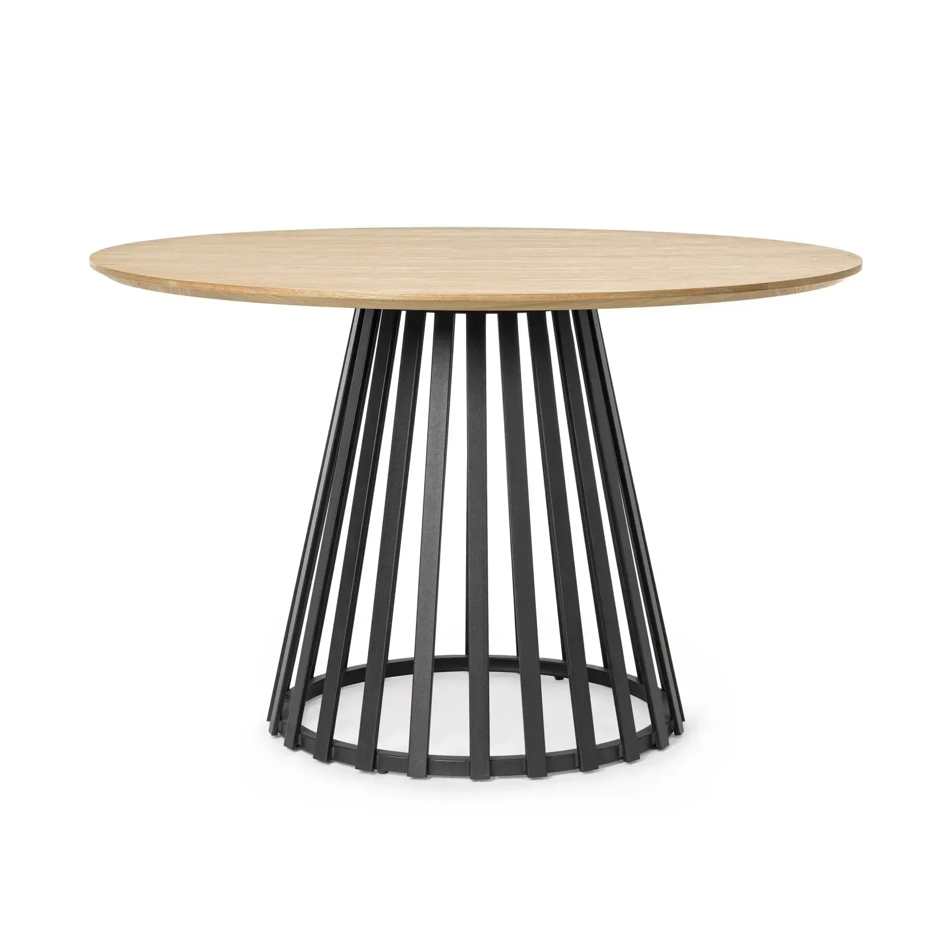 Stół CILLIAN Ø120 Bizzotto antracytowy metal - mdf