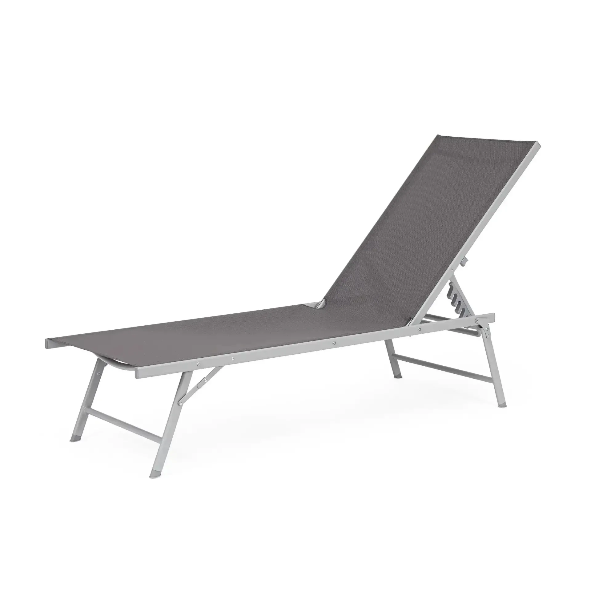 Leżanka ogrodowa CAYO 181x55,5 Bizzotto szara aluminium