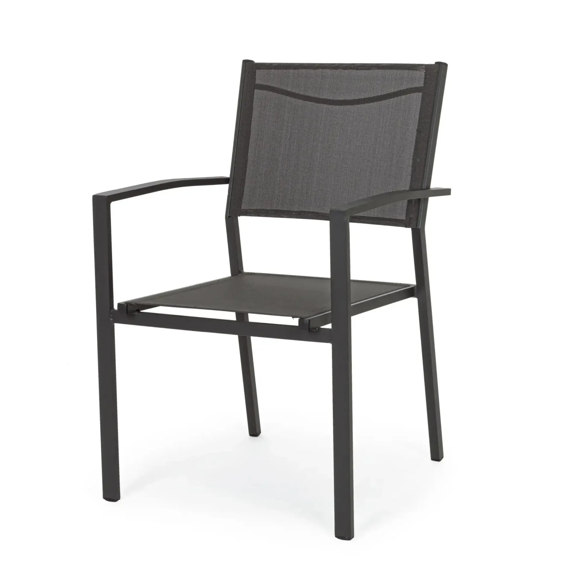 Krzesło ogrodowe HILDE 57x60 Bizzotto antracytowe aluminium